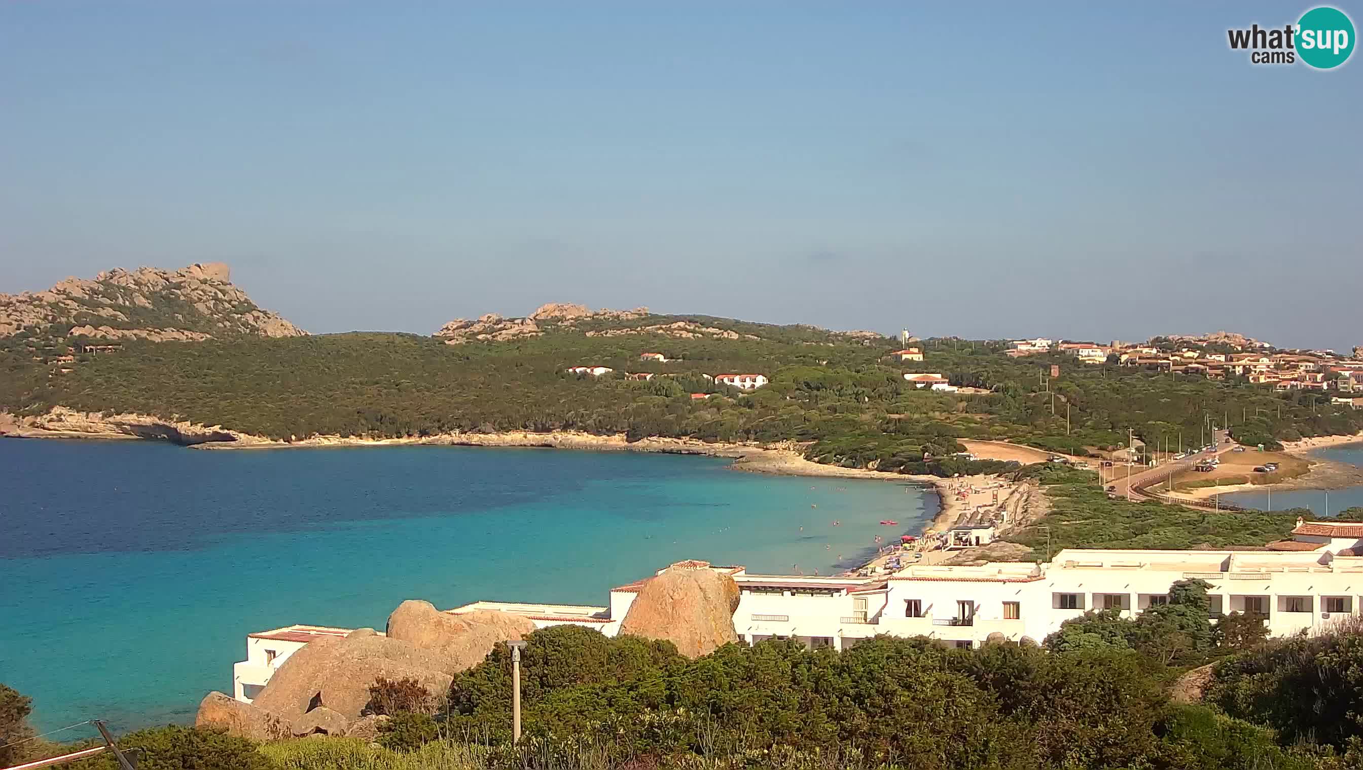 Live Webcam Capo Testa der Strand von 2 Meer – Santa Teresa Gallura – livecam Sardinien