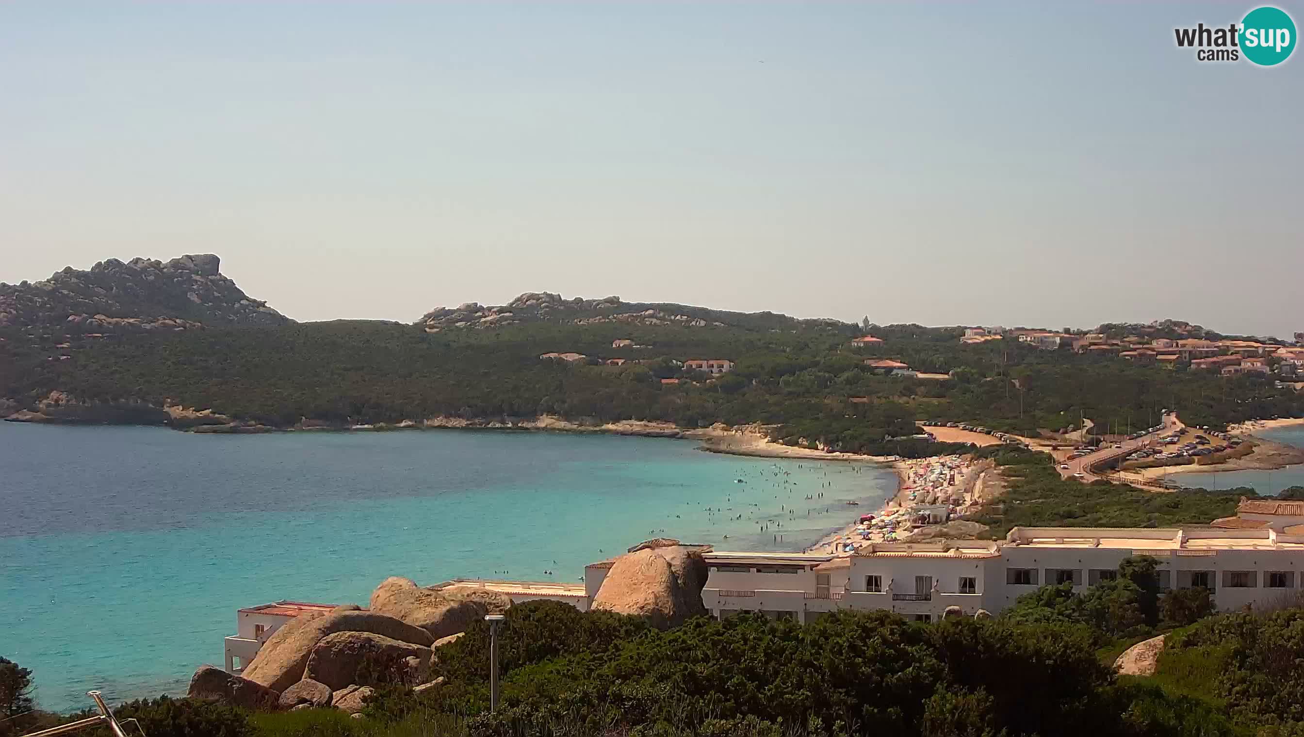 Live Webcam Capo Testa der Strand von 2 Meer – Santa Teresa Gallura – livecam Sardinien