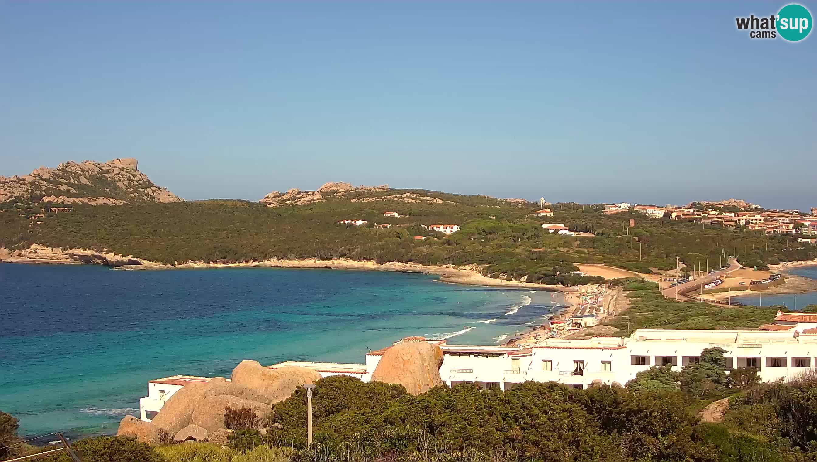 Spletna kamera v živo Capo Testa plaža dveh morij – Santa Teresa Gallura – Sardinija