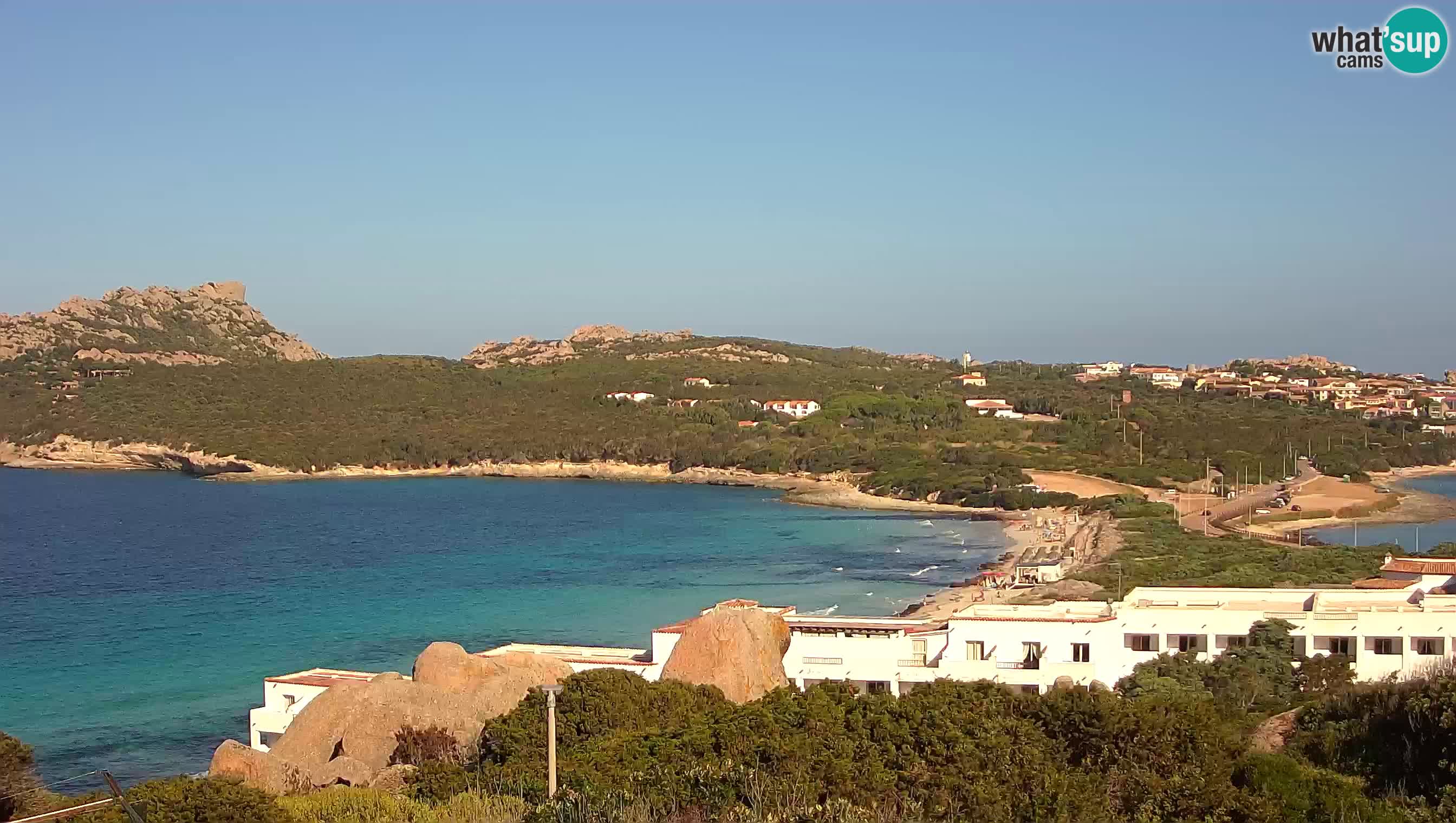Live Webcam Capo Testa la plage de 2 mer – Santa Teresa Gallura – livecam Sardaigne