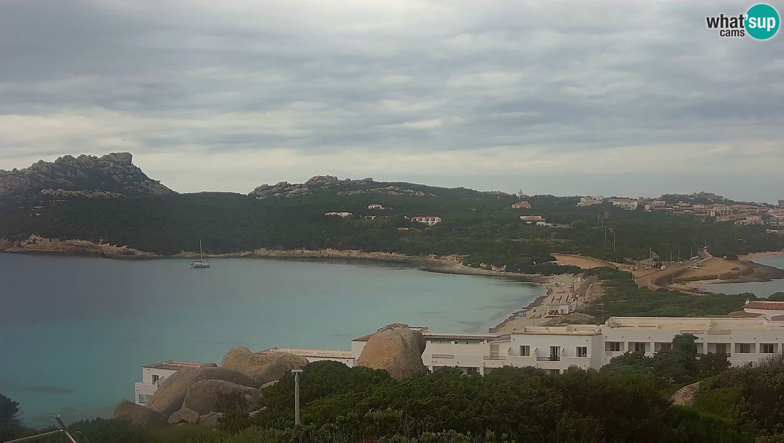Live Webcam Capo Testa der Strand von 2 Meer – Santa Teresa Gallura – livecam Sardinien