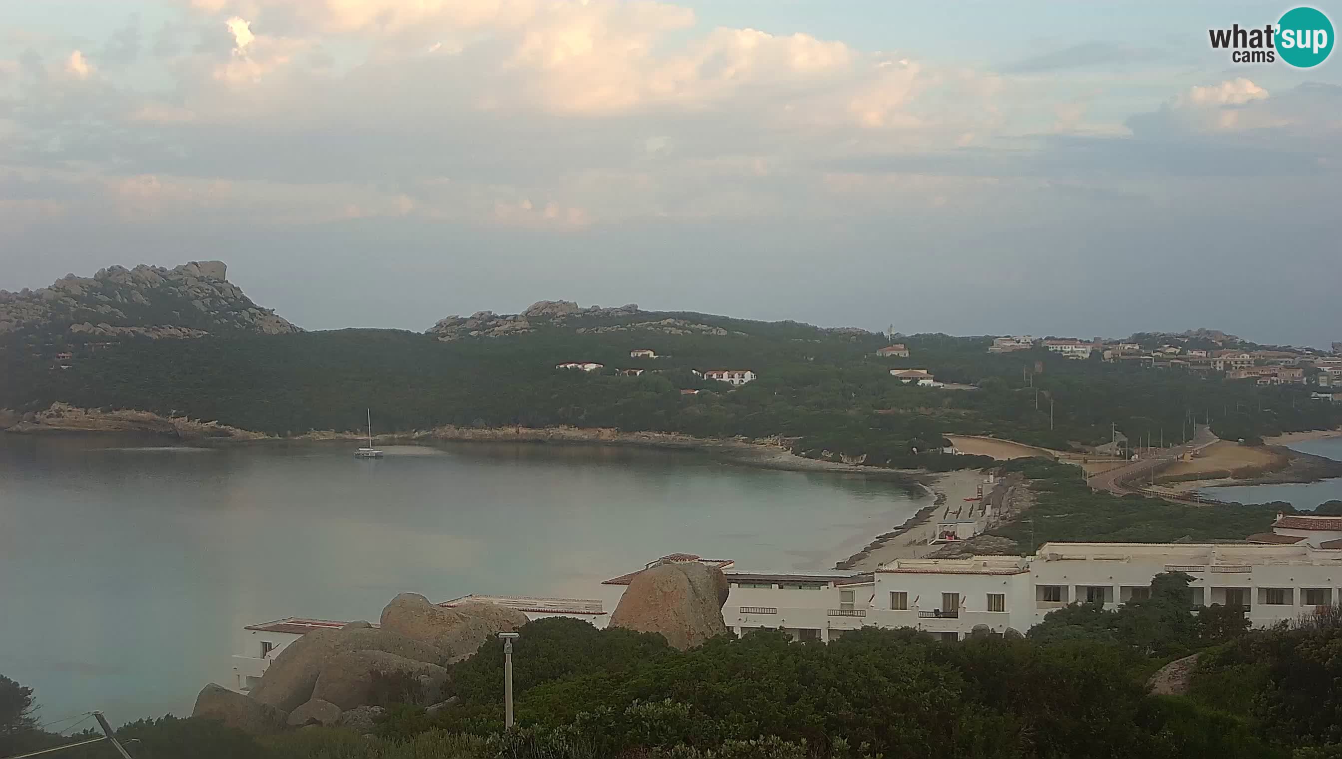 Live Webcam Capo Testa der Strand von 2 Meer – Santa Teresa Gallura – livecam Sardinien
