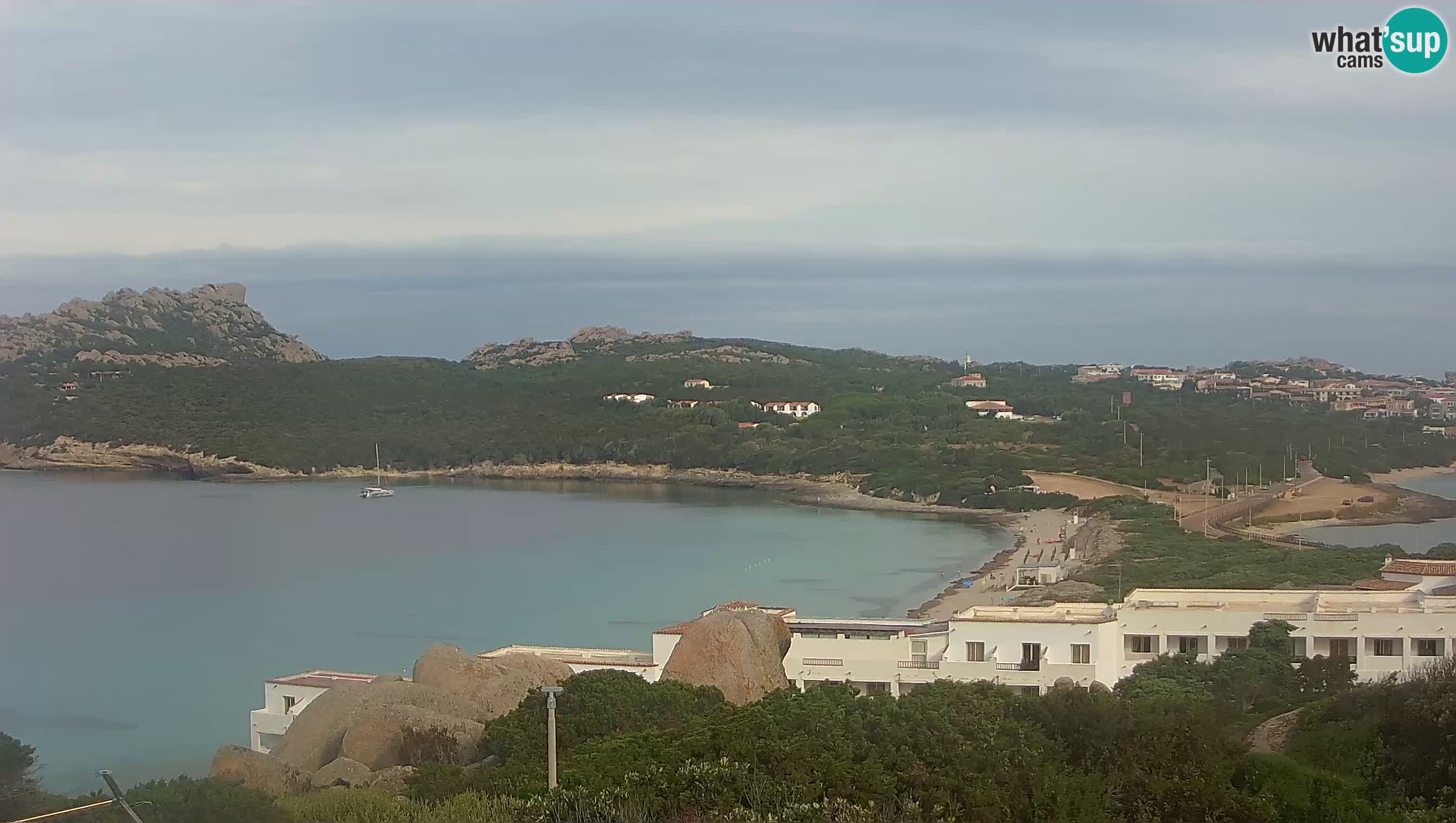 Live Webcam Capo Testa der Strand von 2 Meer – Santa Teresa Gallura – livecam Sardinien