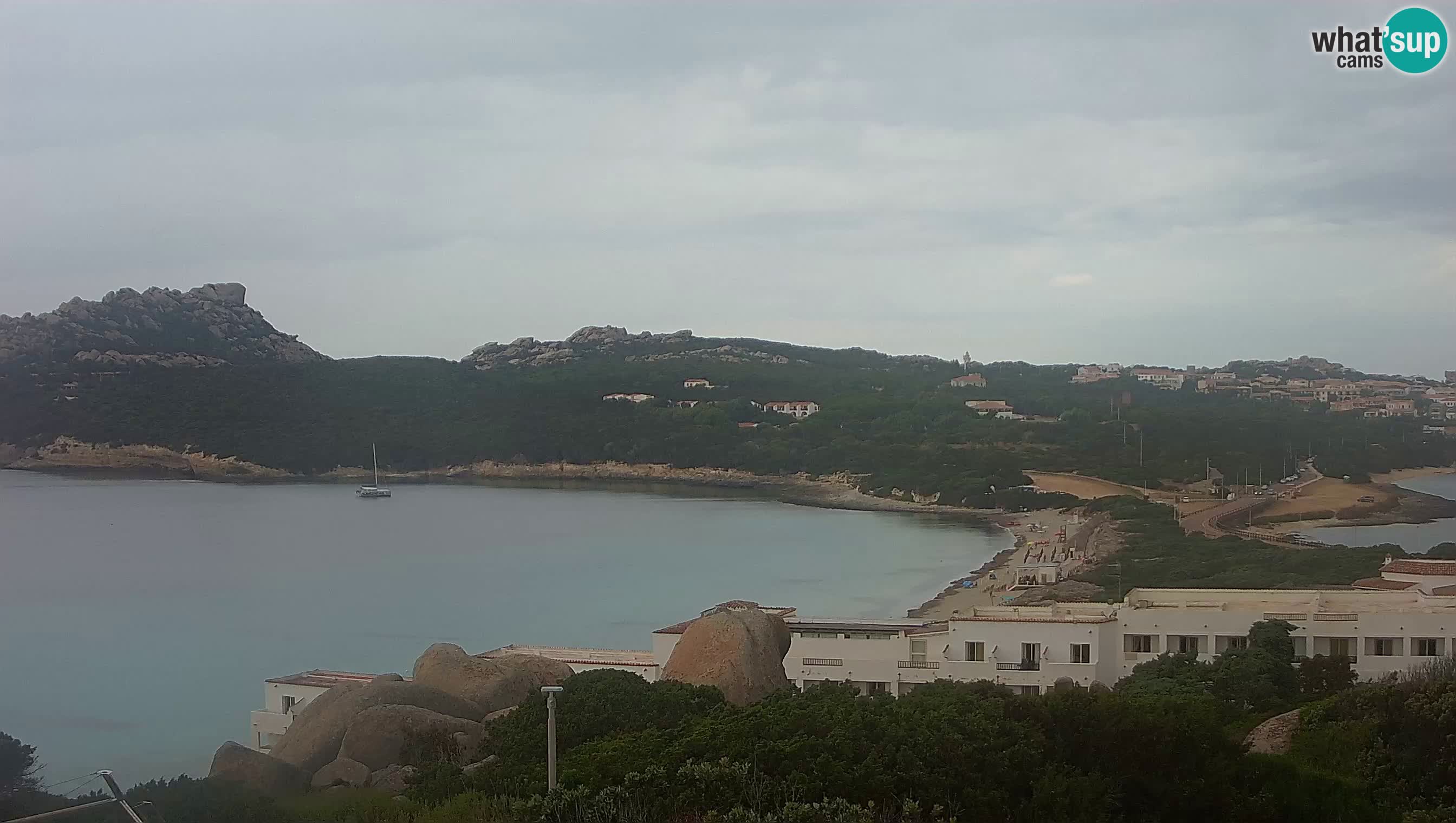 Live Webcam Capo Testa der Strand von 2 Meer – Santa Teresa Gallura – livecam Sardinien