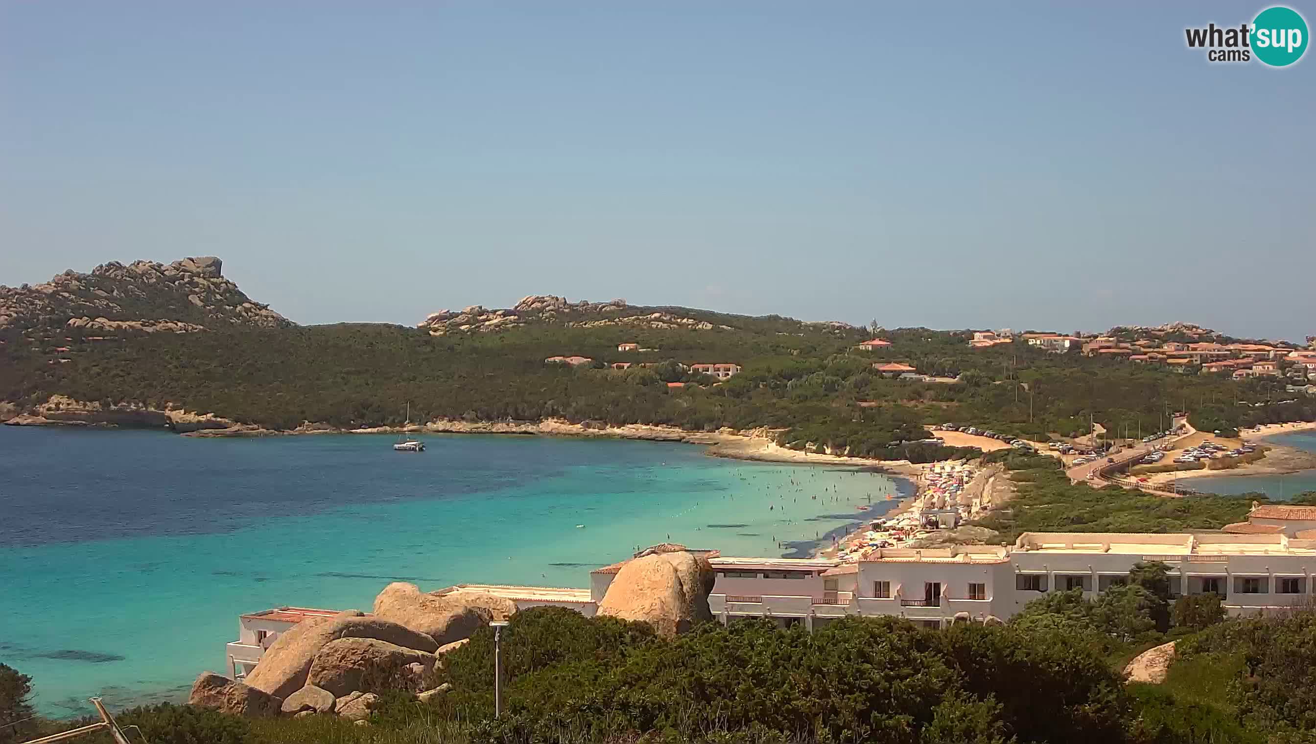 Live Webcam Capo Testa la plage de 2 mer – Santa Teresa Gallura – livecam Sardaigne