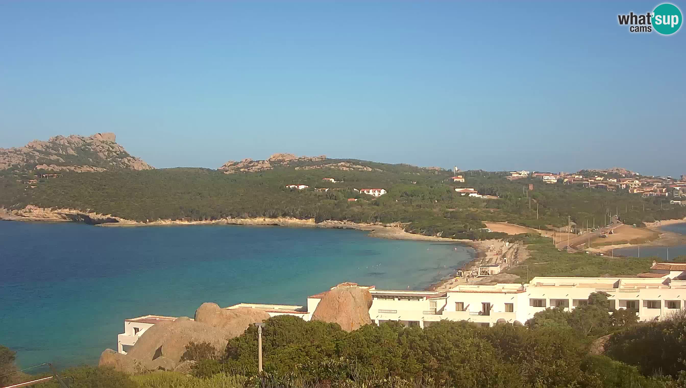 Live Webcam Capo Testa la plage de 2 mer – Santa Teresa Gallura – livecam Sardaigne