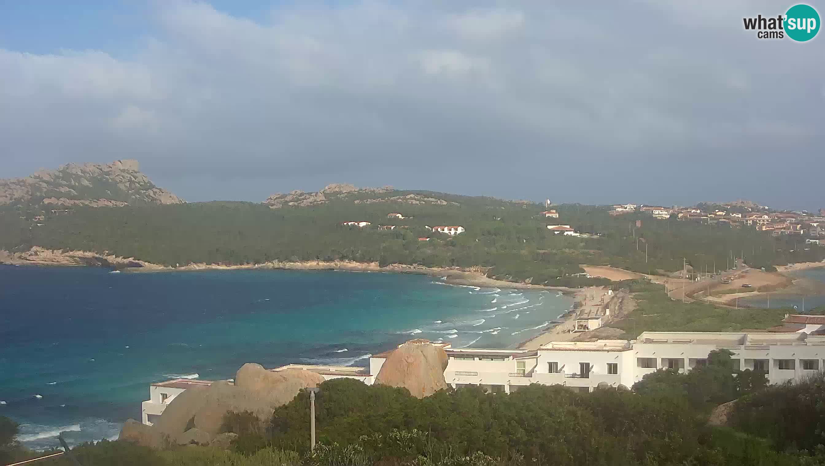 Live Webcam Capo Testa der Strand von 2 Meer – Santa Teresa Gallura – livecam Sardinien
