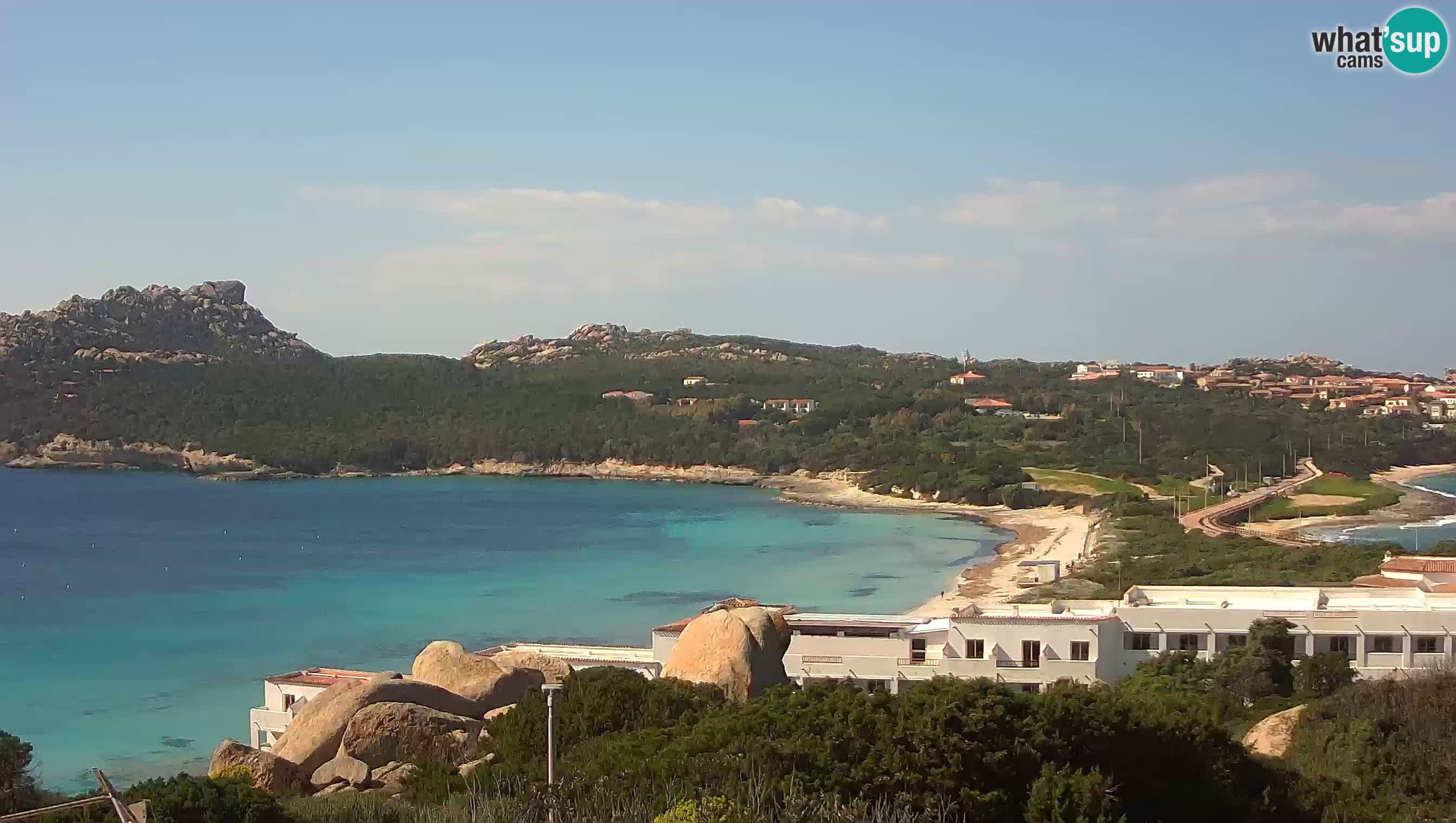 Live Webcam Capo Testa der Strand von 2 Meer – Santa Teresa Gallura – livecam Sardinien