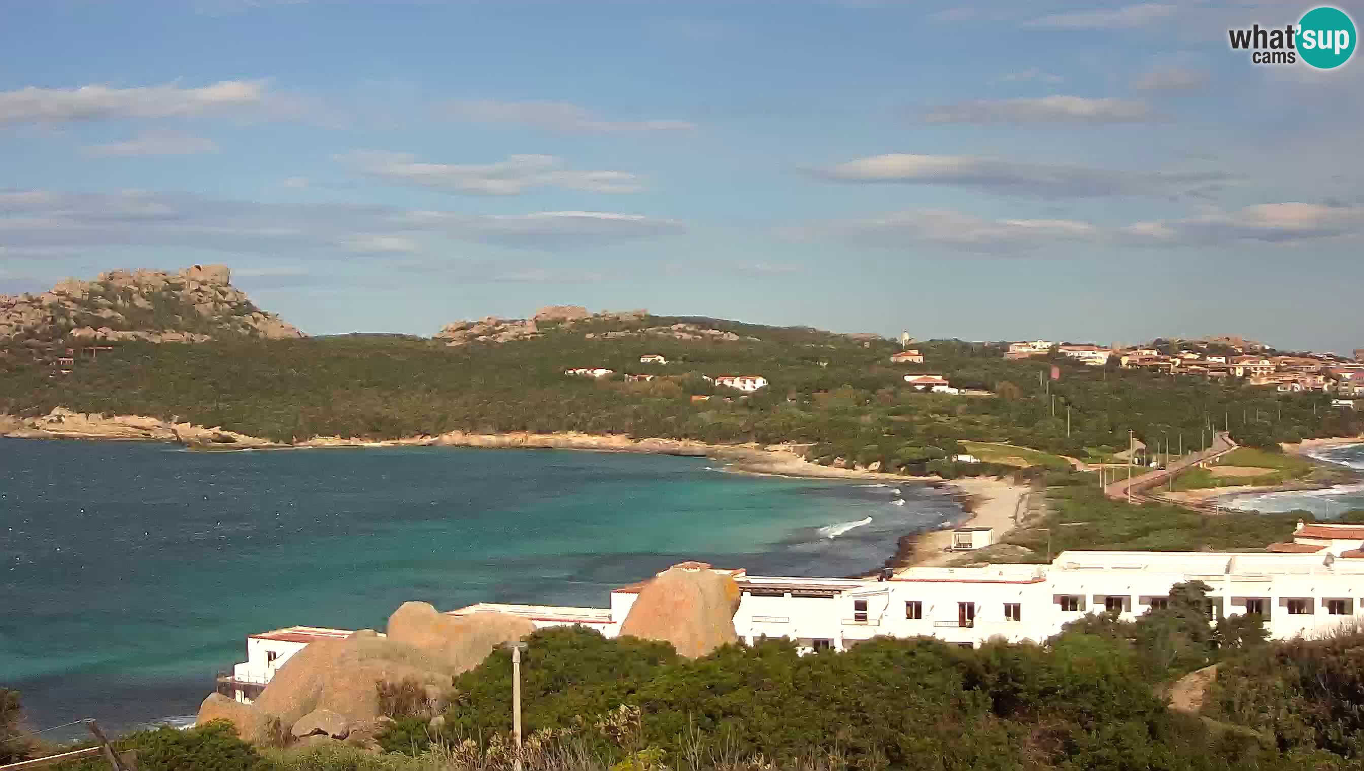 Live Webcam Capo Testa la plage de 2 mer – Santa Teresa Gallura – livecam Sardaigne