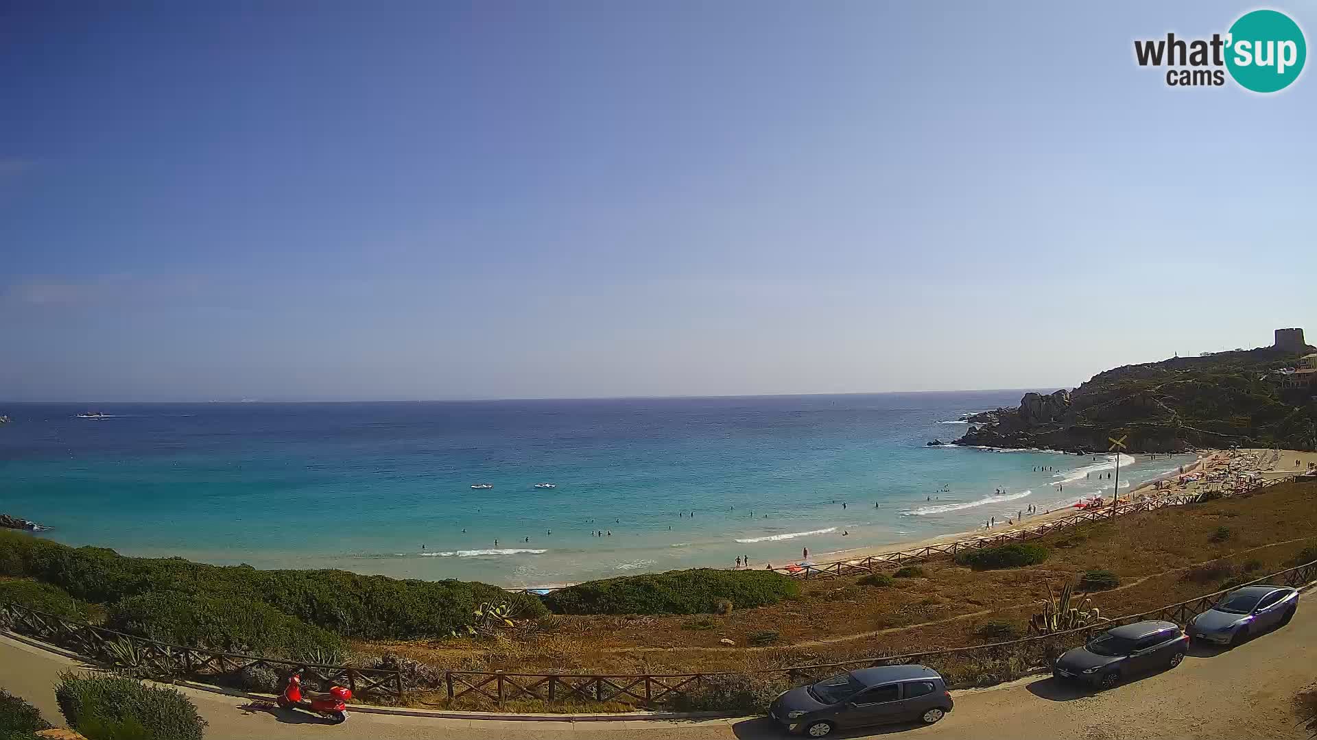 Spletna kamera plaža Rena Bianca – Santa Teresa Gallura – Sardinija