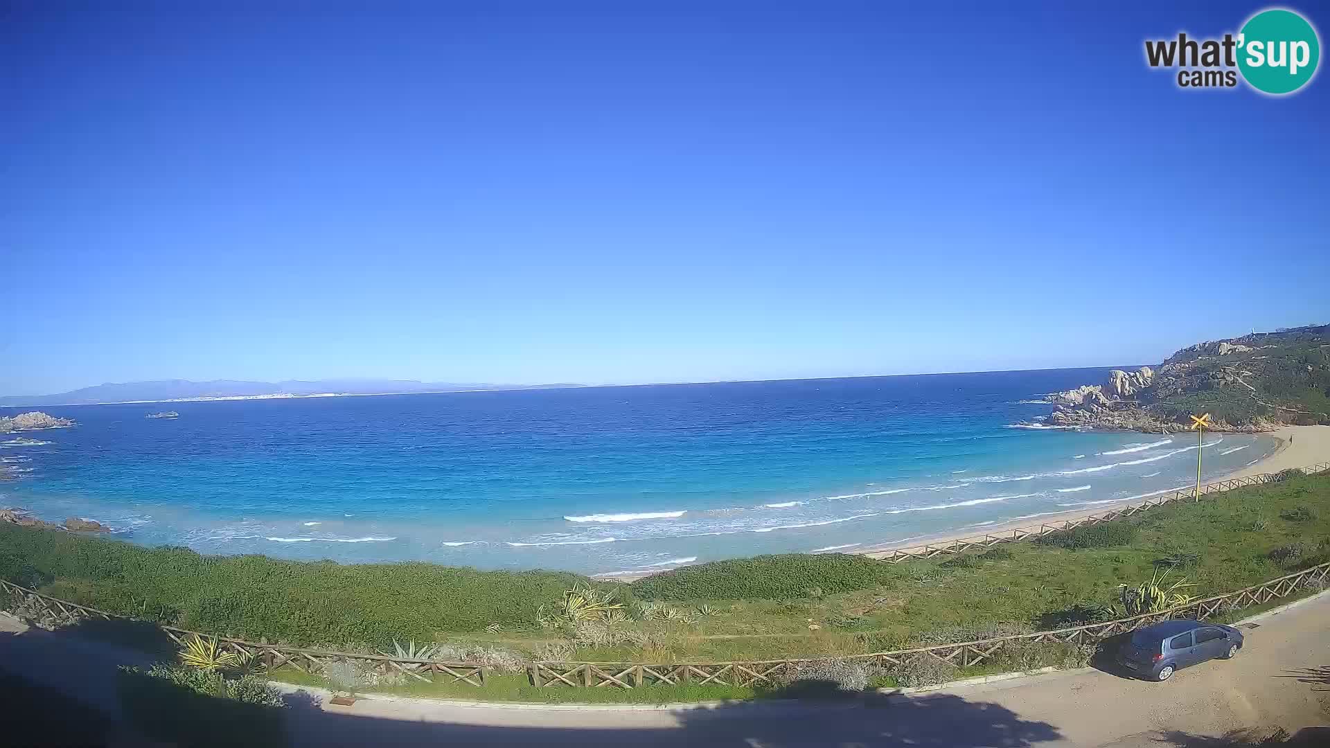 Spletna kamera plaža Rena Bianca – Santa Teresa Gallura – Sardinija