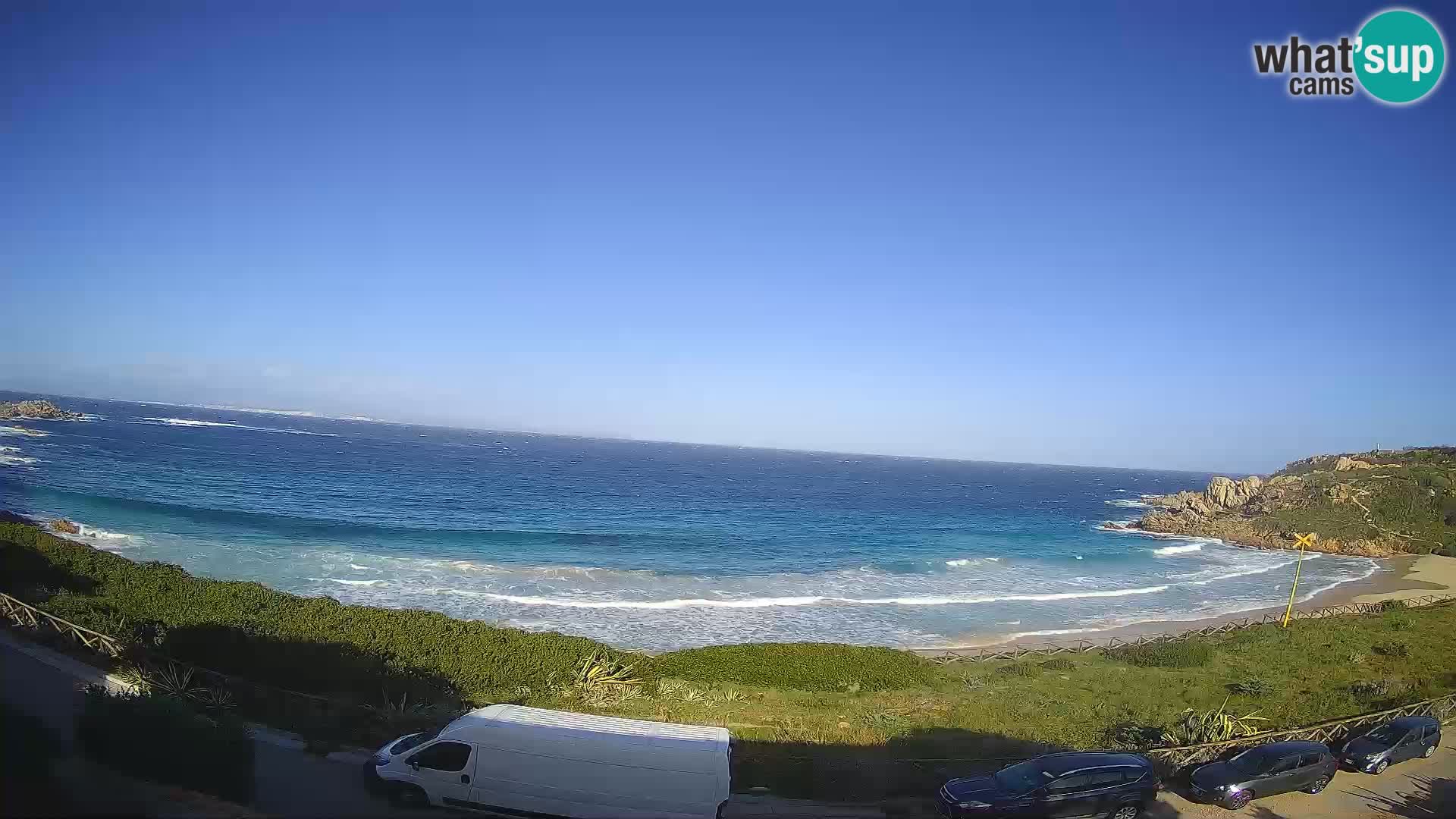 Spletna kamera plaža Rena Bianca – Santa Teresa Gallura – Sardinija