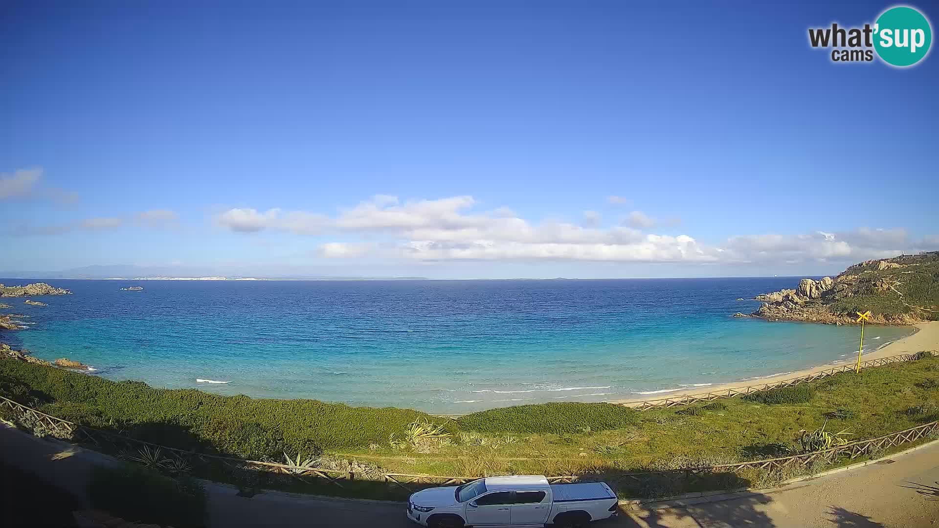 Spletna kamera plaža Rena Bianca – Santa Teresa Gallura – Sardinija