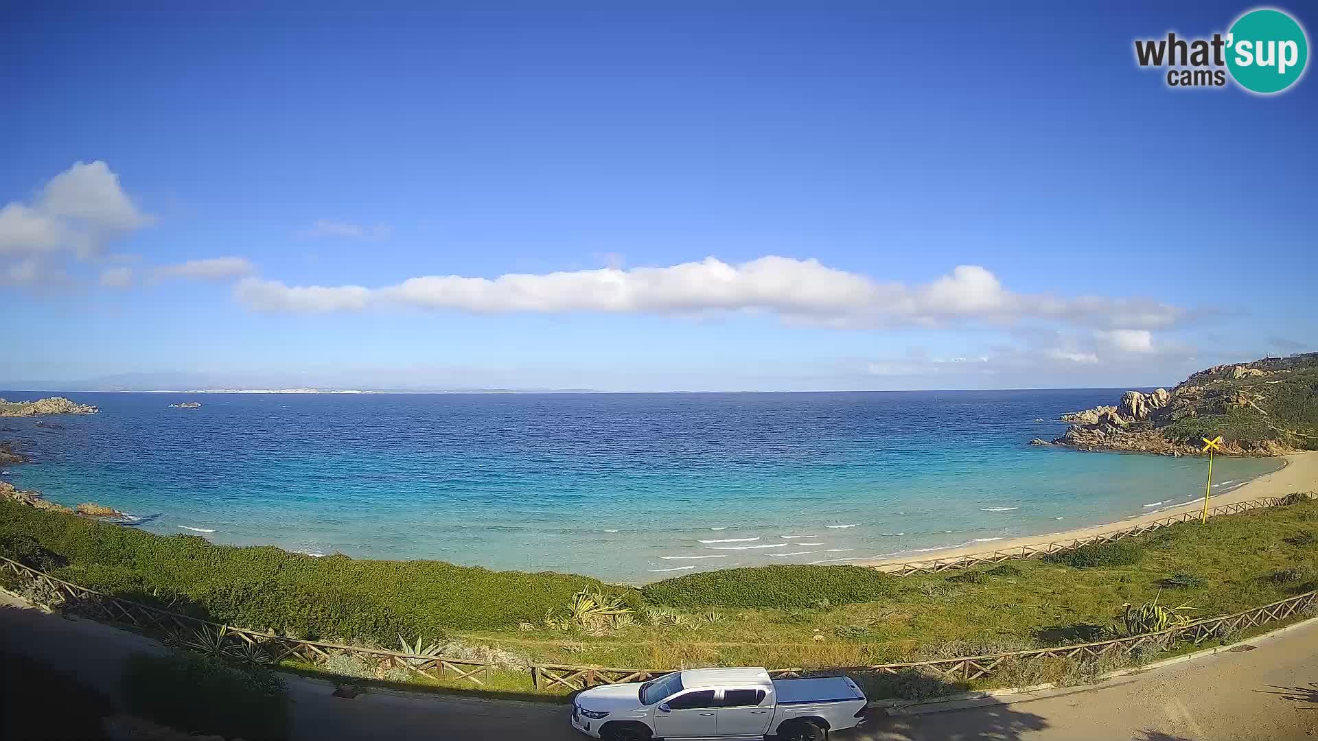 Web kamera plaže Rena Bianca – Santa Teresa Gallura – Sardinija