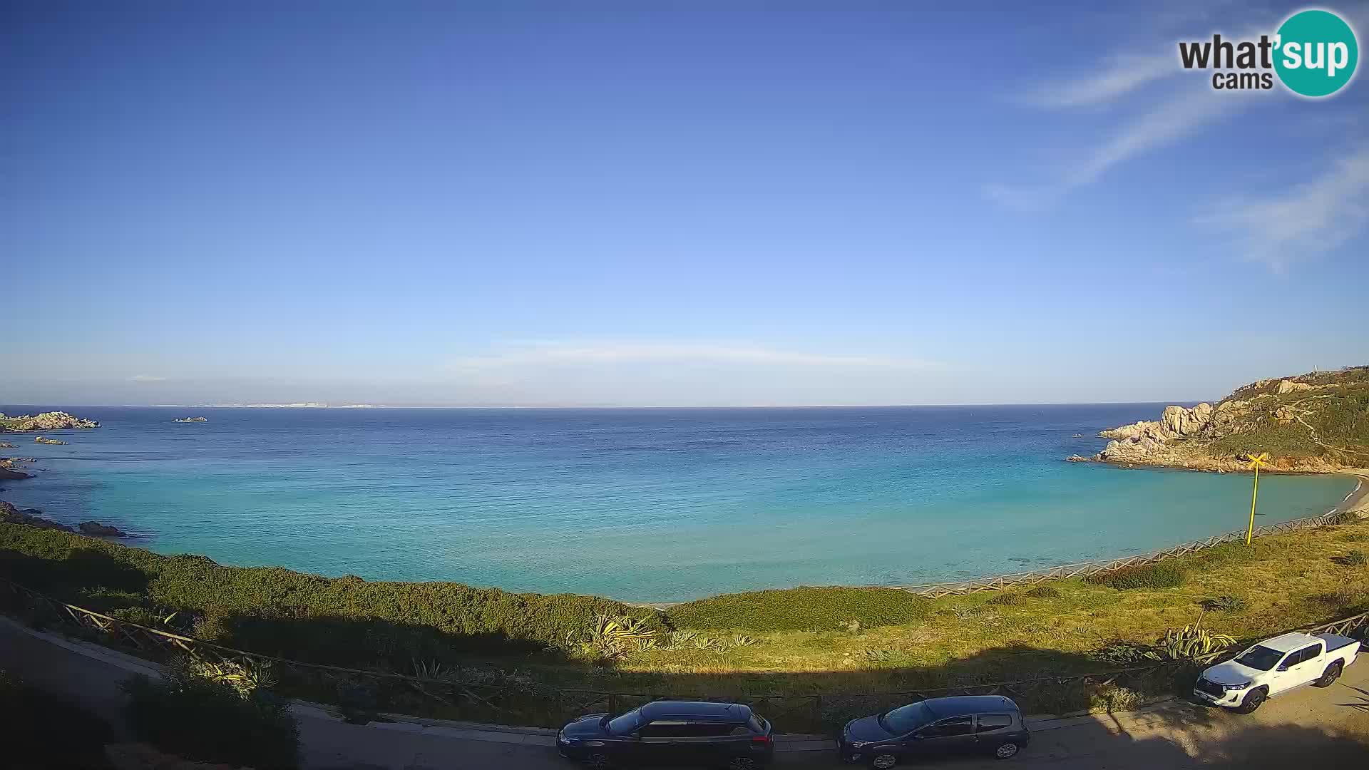 Spletna kamera plaža Rena Bianca – Santa Teresa Gallura – Sardinija