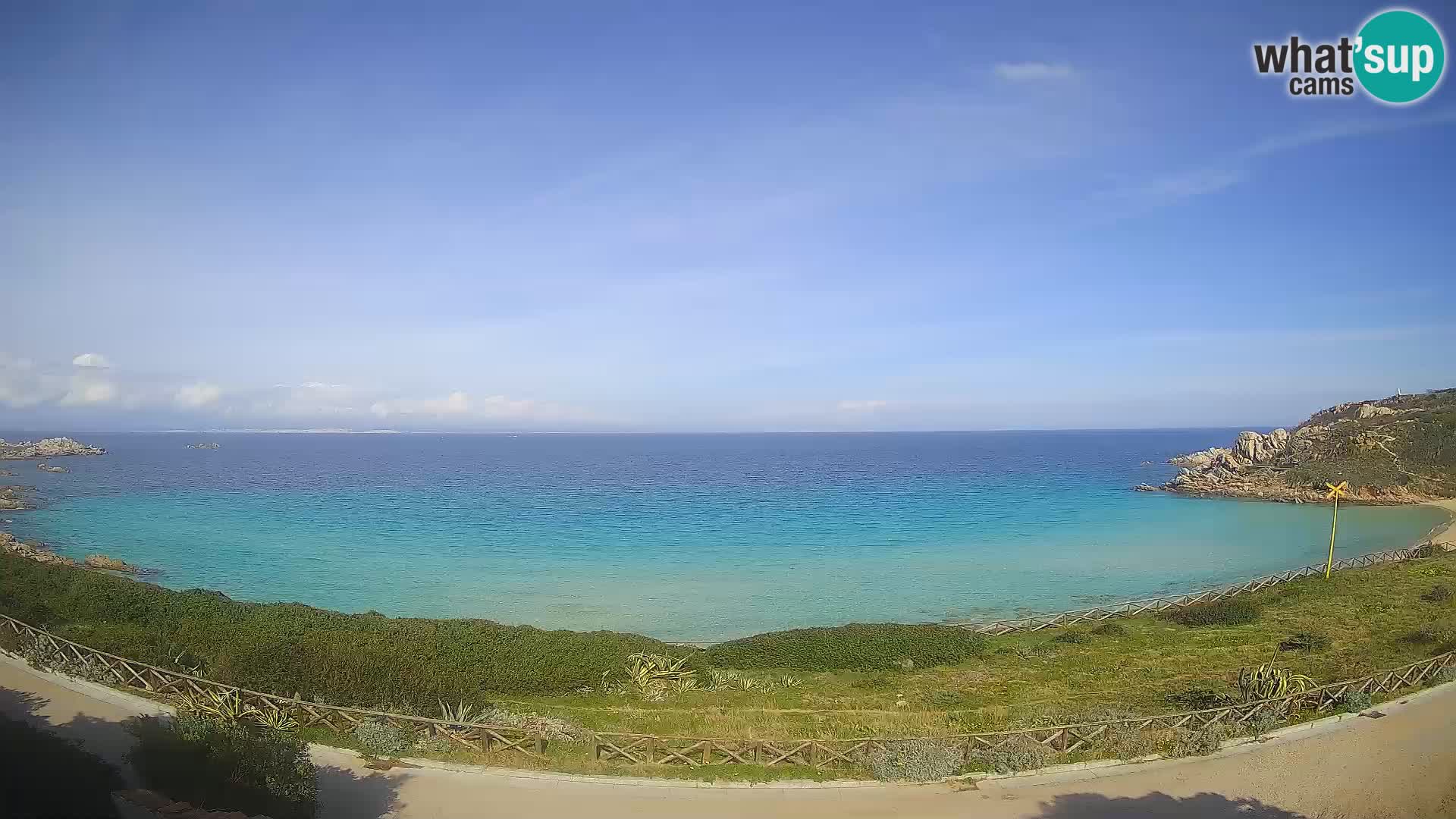 Spletna kamera plaža Rena Bianca – Santa Teresa Gallura – Sardinija