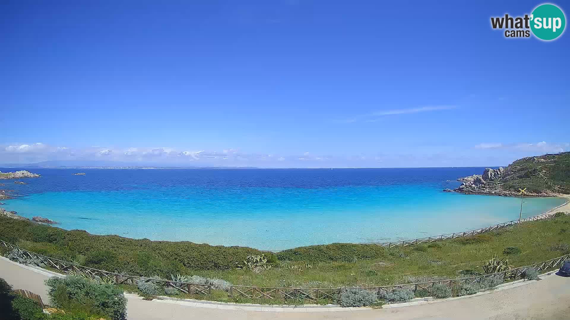 Web kamera plaže Rena Bianca – Santa Teresa Gallura – Sardinija