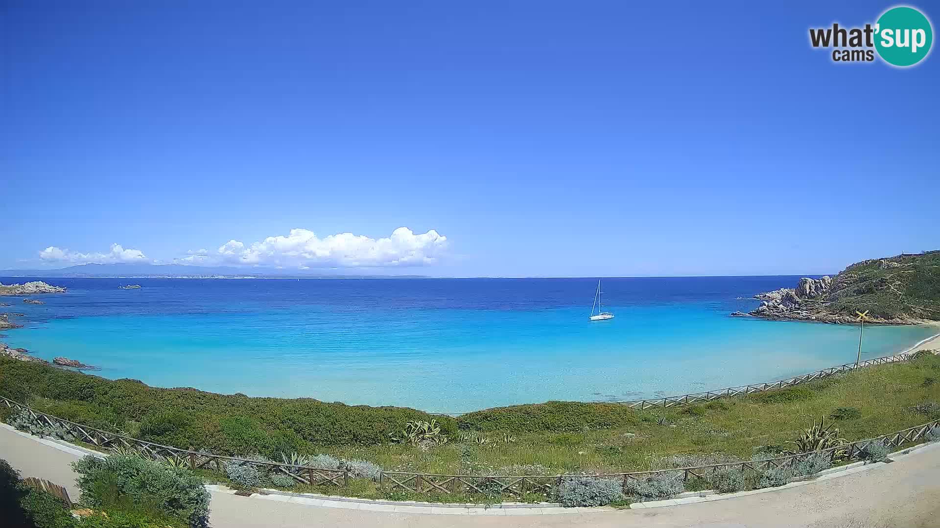 Spletna kamera plaža Rena Bianca – Santa Teresa Gallura – Sardinija