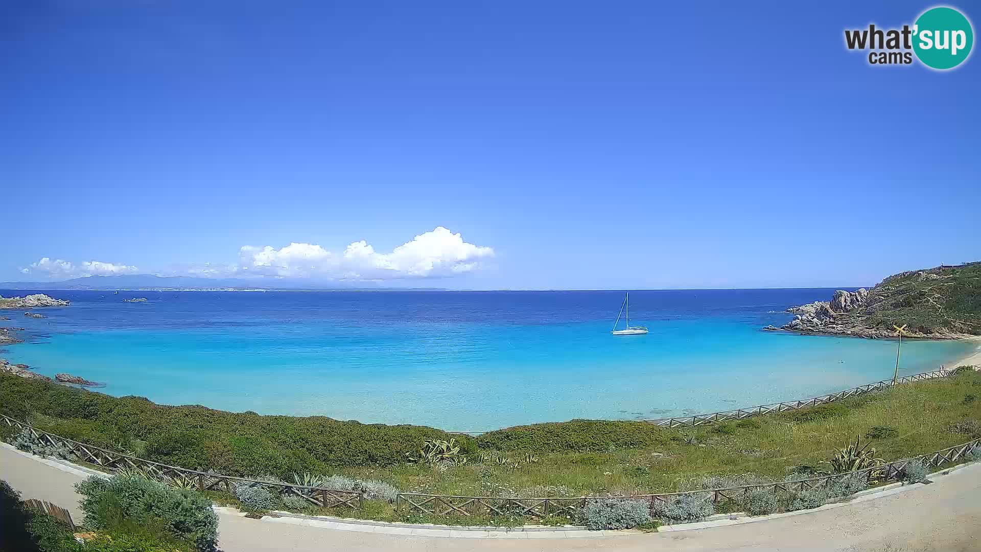 Webcam Rena Bianca beach – Spiaggia Rena Bianca – Santa Teresa Gallura – Sardinia
