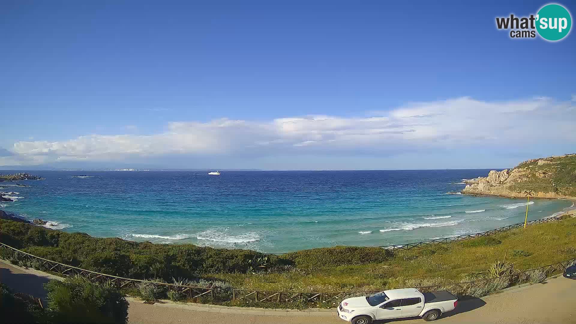 Spletna kamera plaža Rena Bianca – Santa Teresa Gallura – Sardinija