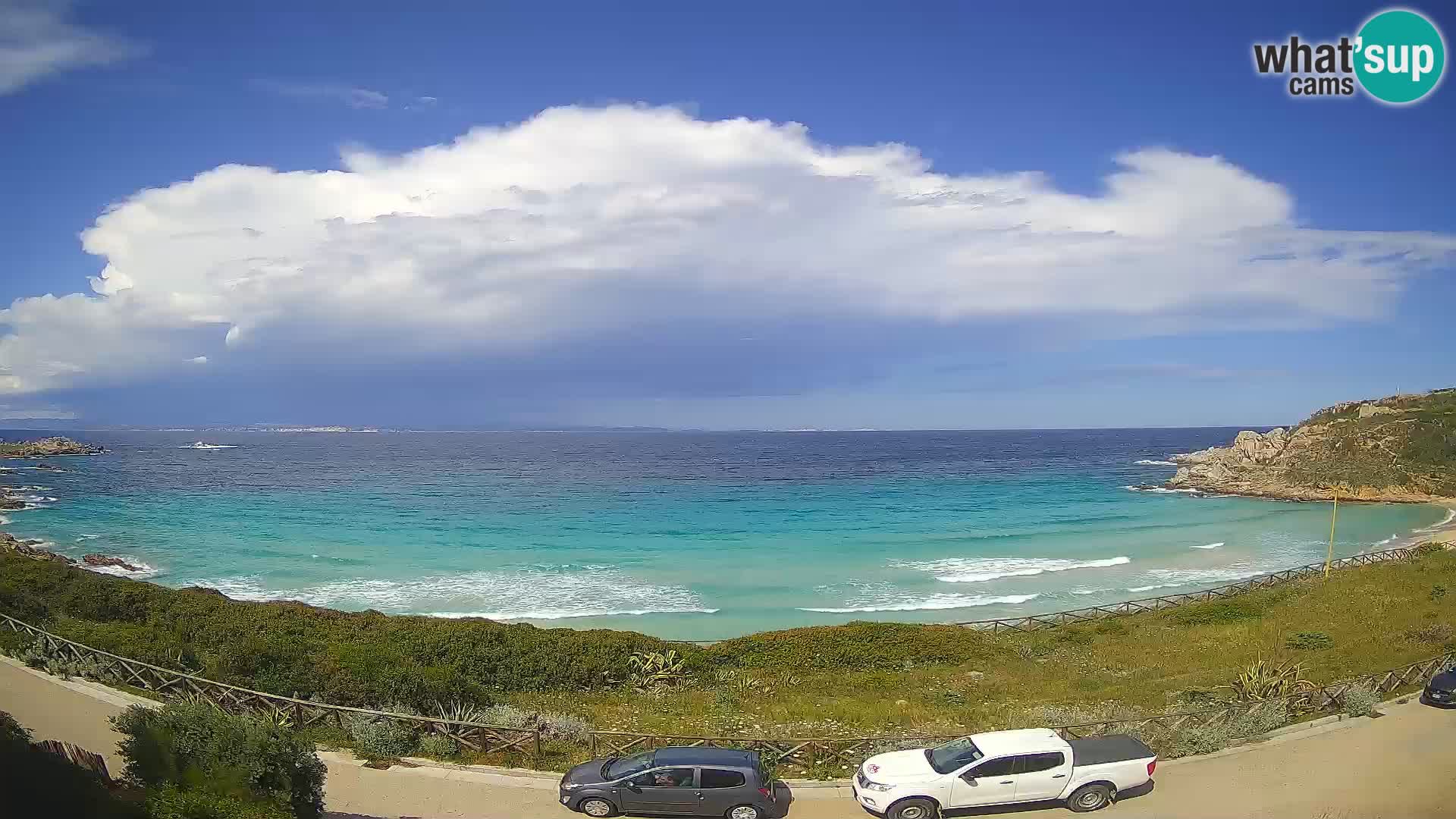 Spletna kamera plaža Rena Bianca – Santa Teresa Gallura – Sardinija