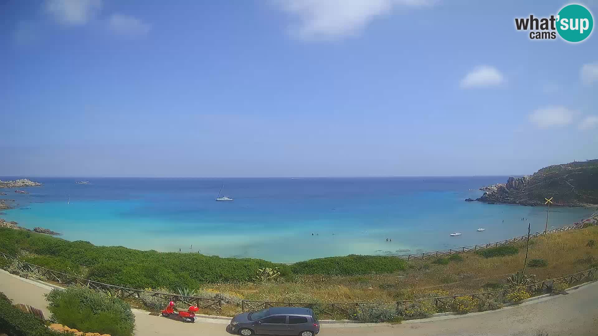Web kamera plaže Rena Bianca – Santa Teresa Gallura – Sardinija