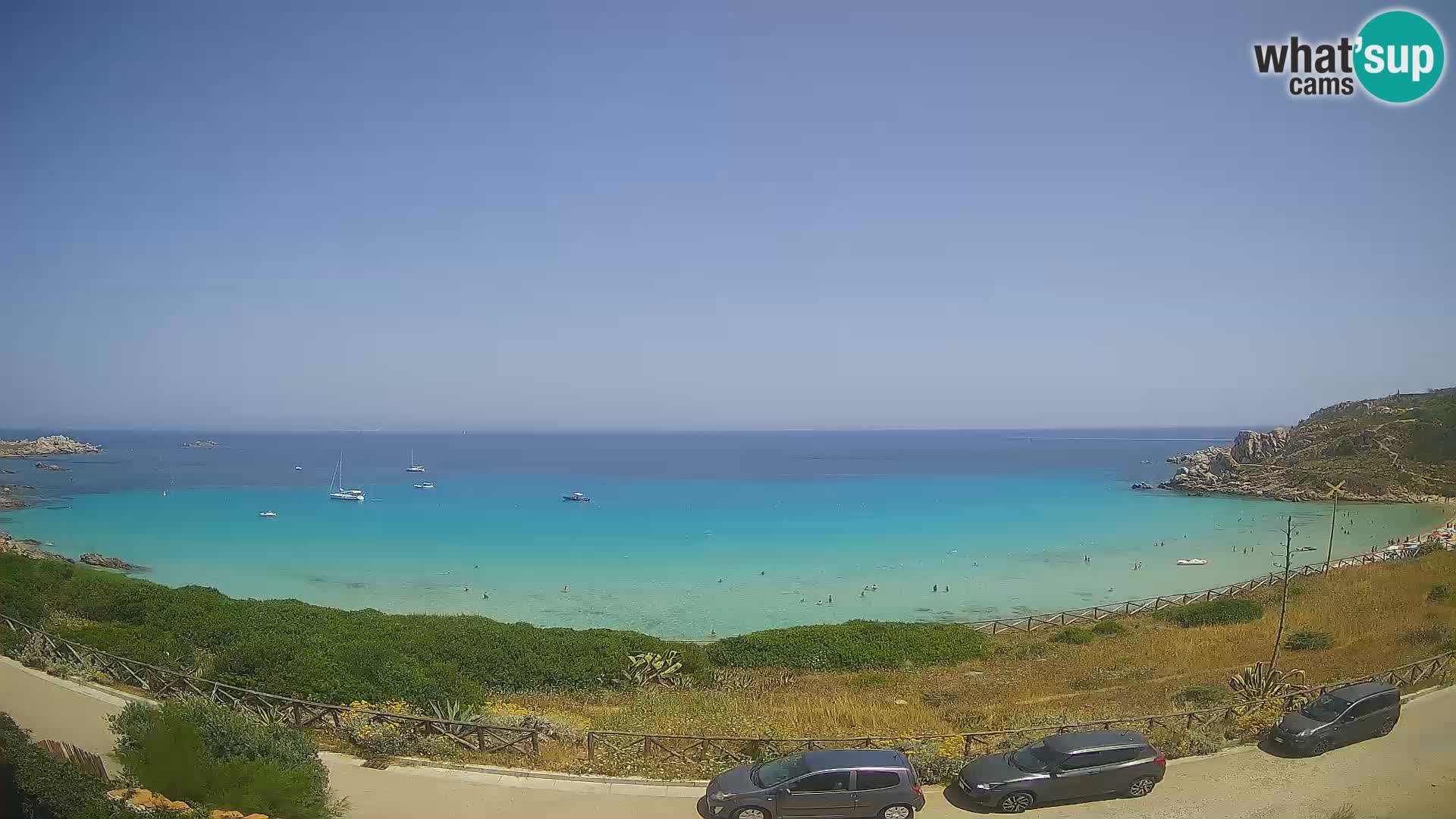 Webcam Rena Bianca beach – Spiaggia Rena Bianca – Santa Teresa Gallura – Sardinia