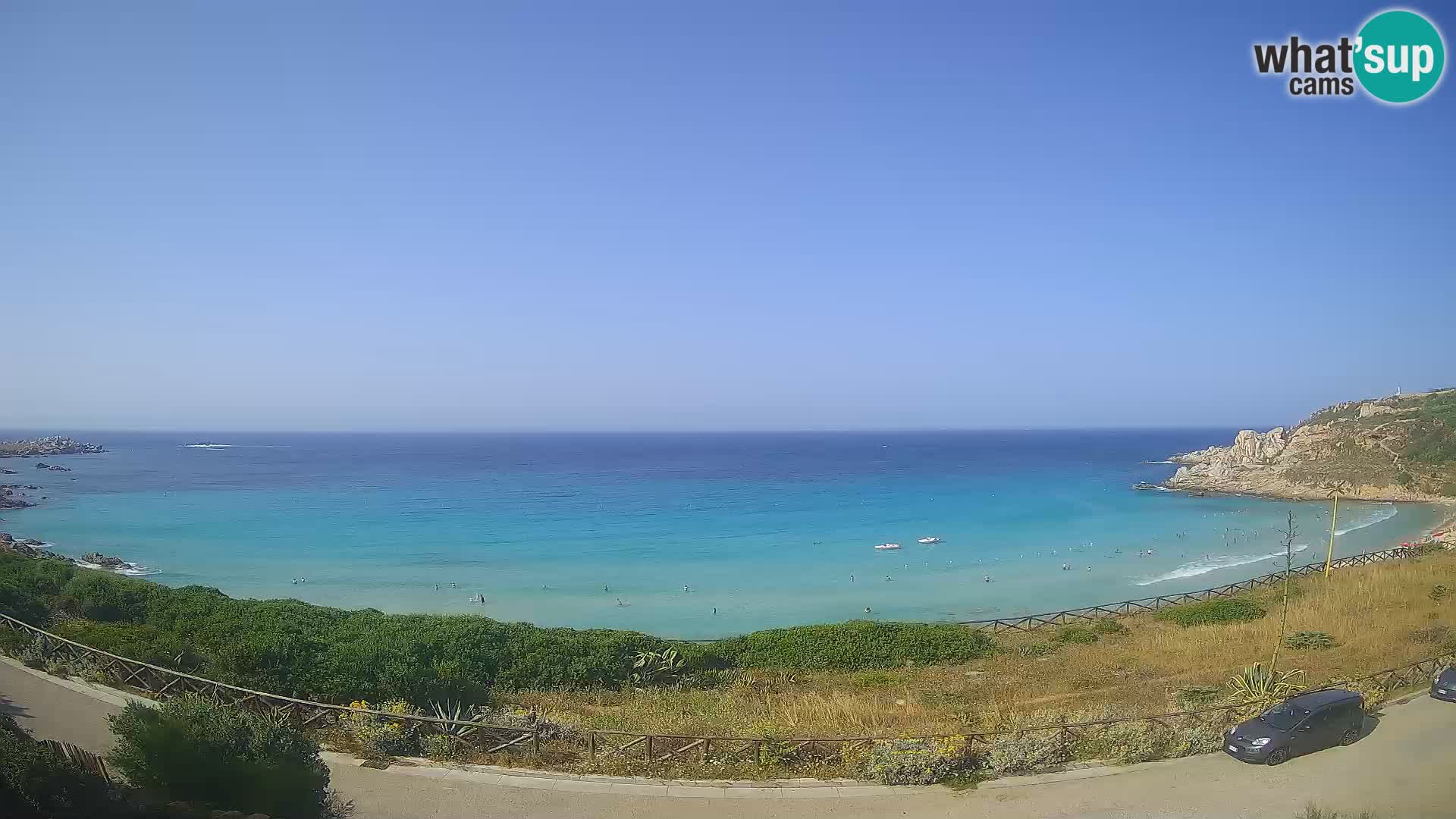 Spletna kamera plaža Rena Bianca – Santa Teresa Gallura – Sardinija