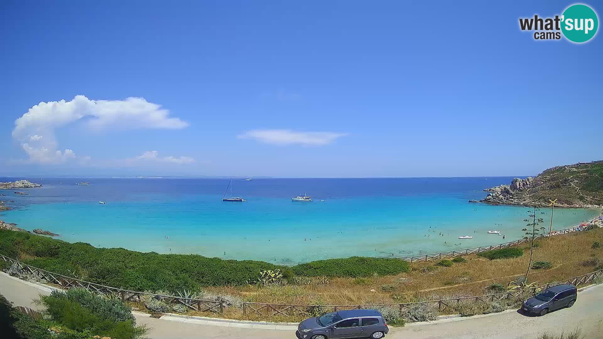 Spletna kamera plaža Rena Bianca – Santa Teresa Gallura – Sardinija