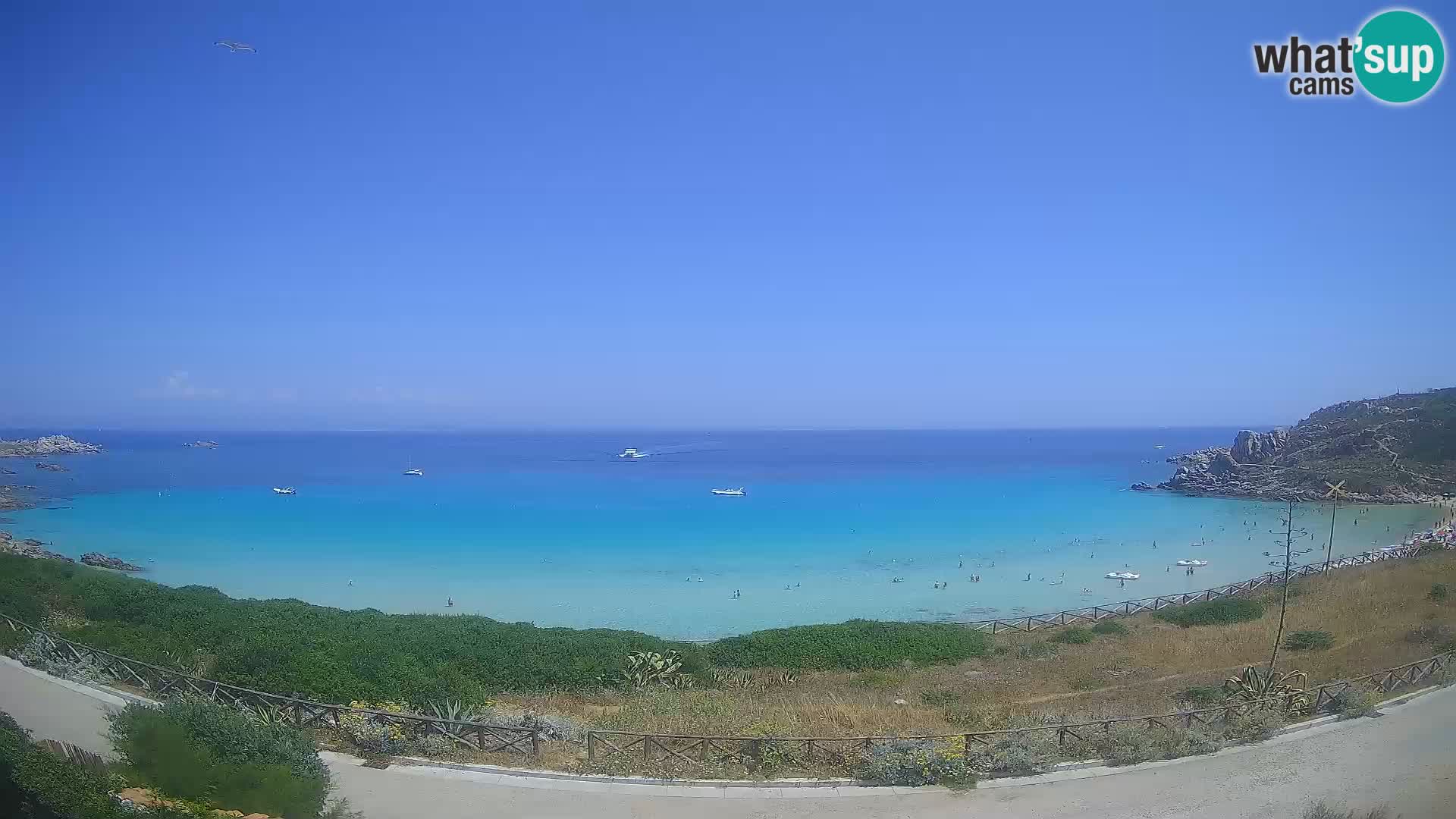 Webcam Rena Bianca beach – Spiaggia Rena Bianca – Santa Teresa Gallura – Sardinia