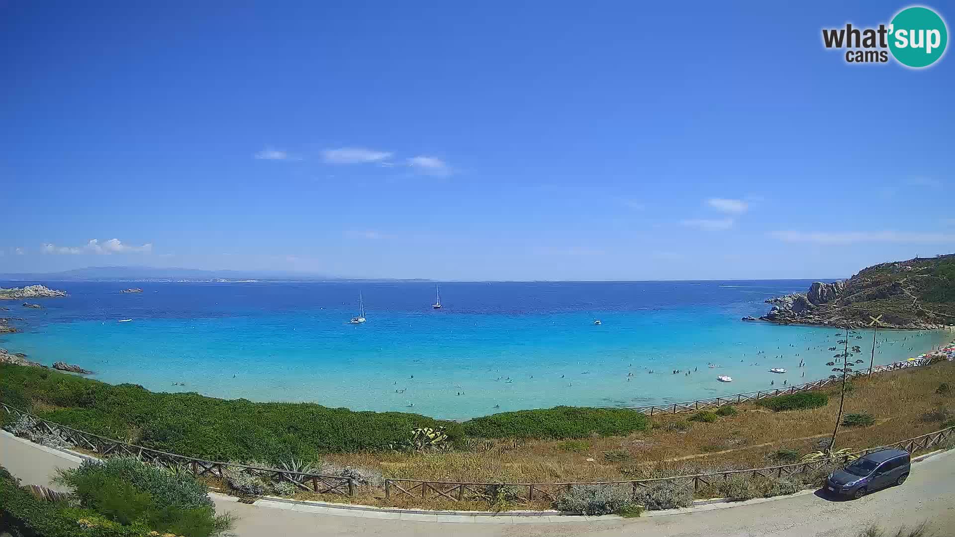 Web kamera plaže Rena Bianca – Santa Teresa Gallura – Sardinija