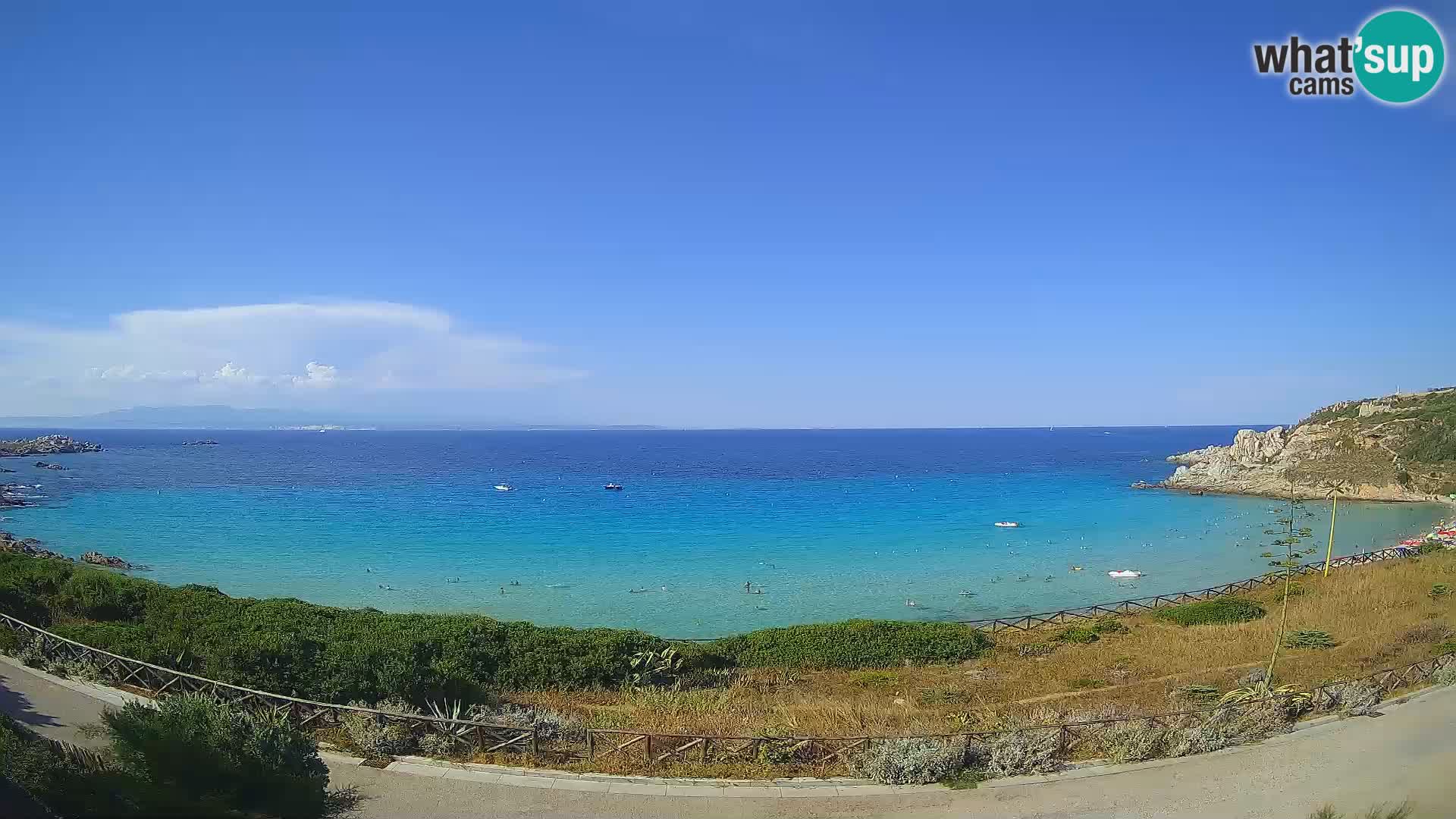 Spletna kamera plaža Rena Bianca – Santa Teresa Gallura – Sardinija