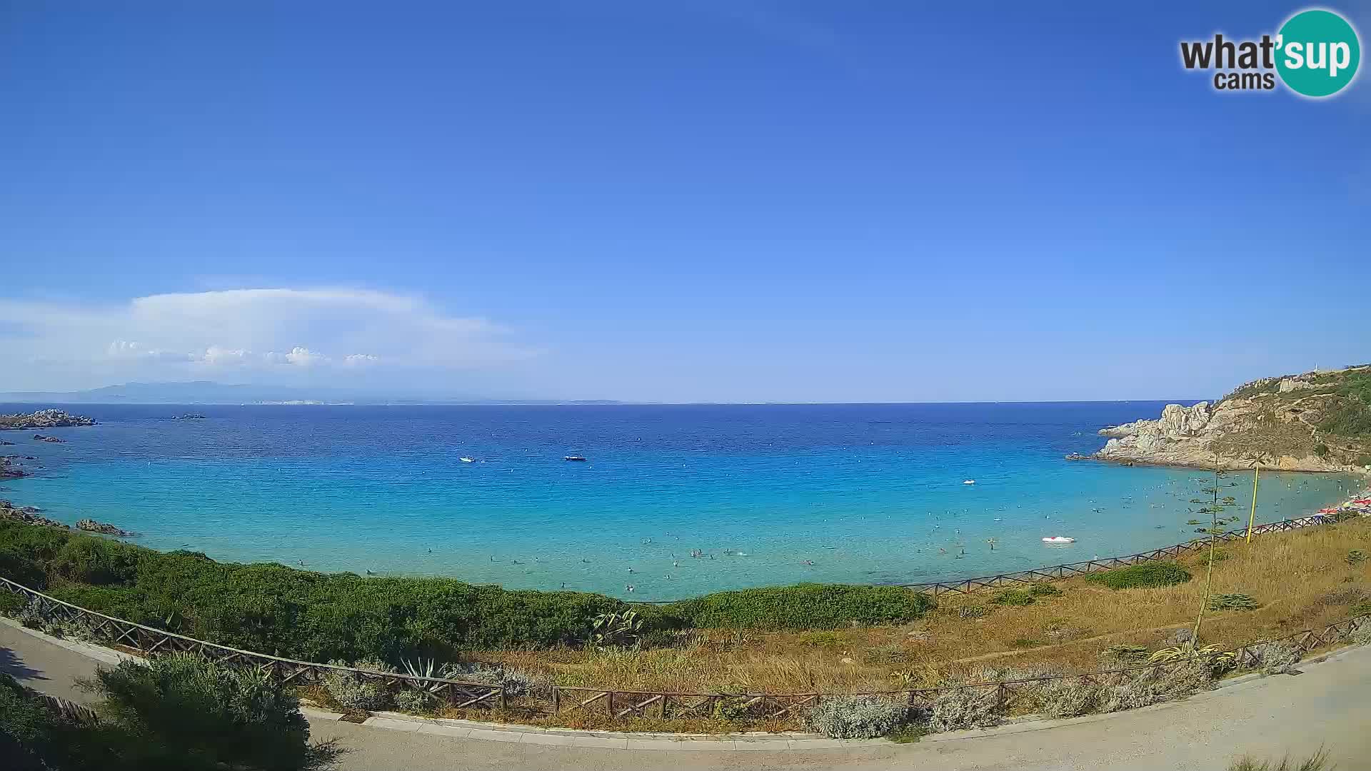 Spletna kamera plaža Rena Bianca – Santa Teresa Gallura – Sardinija