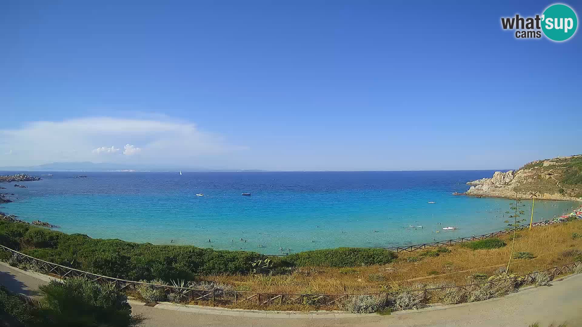Web kamera plaže Rena Bianca – Santa Teresa Gallura – Sardinija
