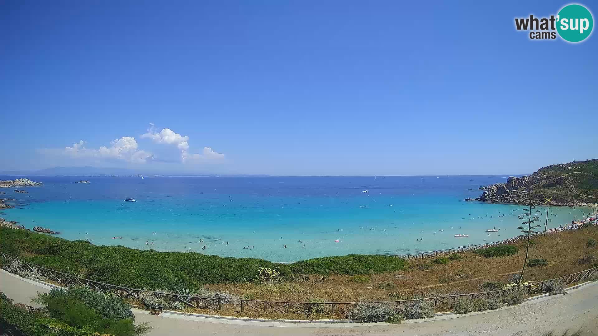 Webcam Rena Bianca beach – Spiaggia Rena Bianca – Santa Teresa Gallura – Sardinia