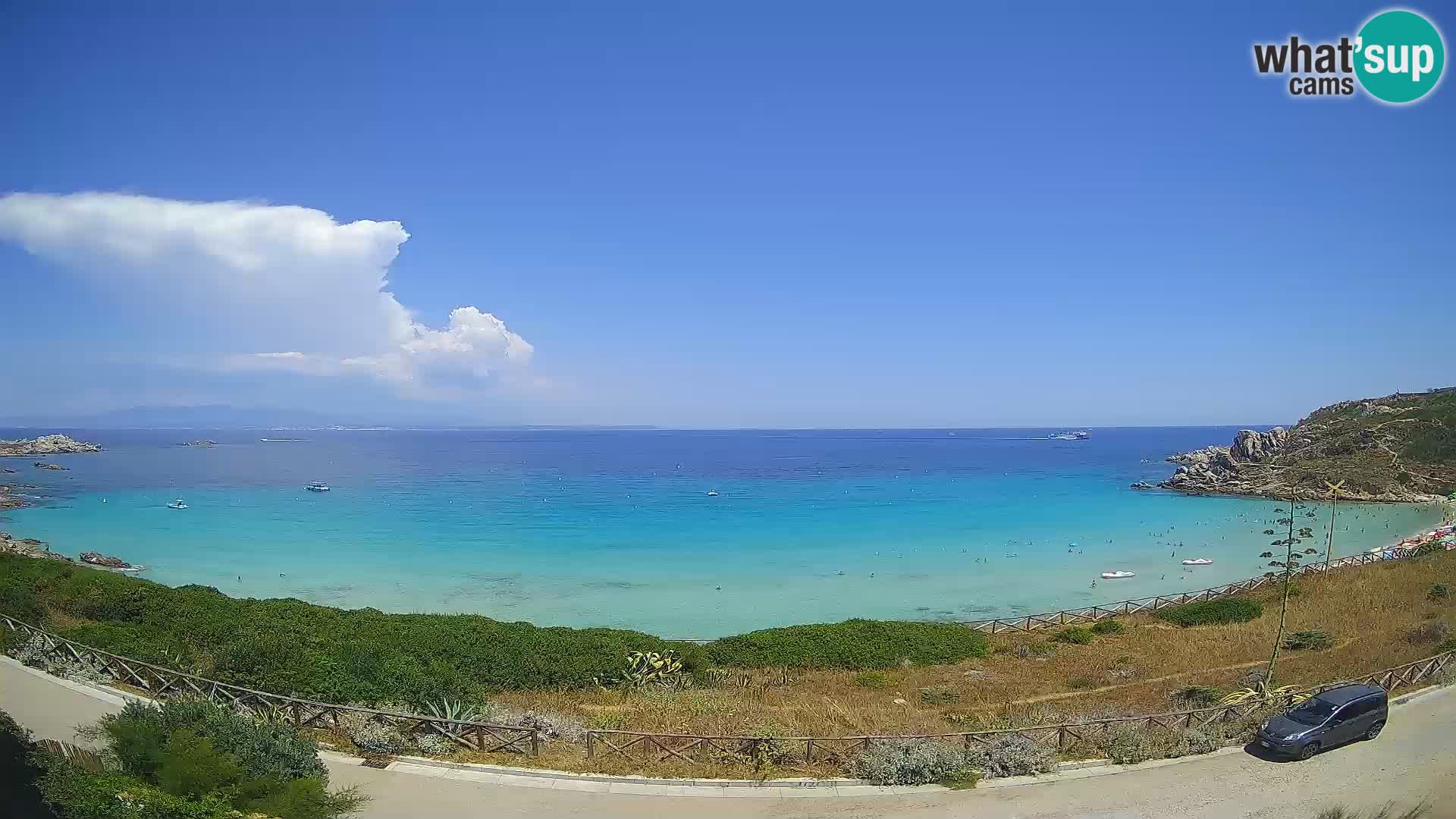 Spletna kamera plaža Rena Bianca – Santa Teresa Gallura – Sardinija
