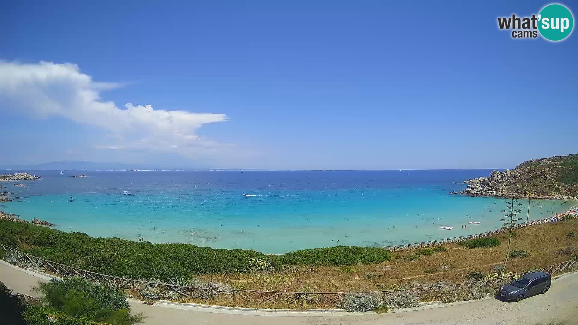 Web kamera plaže Rena Bianca – Santa Teresa Gallura – Sardinija