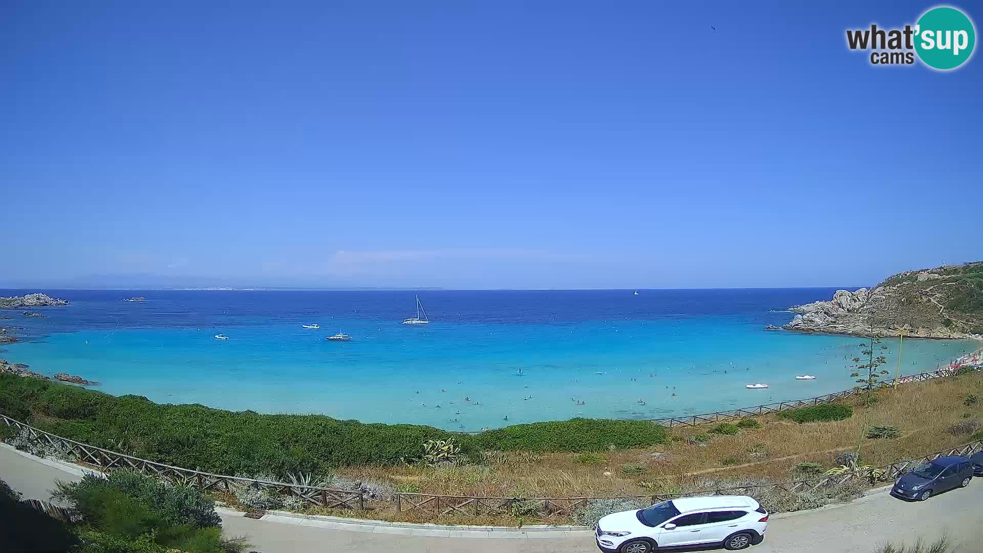 Spletna kamera plaža Rena Bianca – Santa Teresa Gallura – Sardinija
