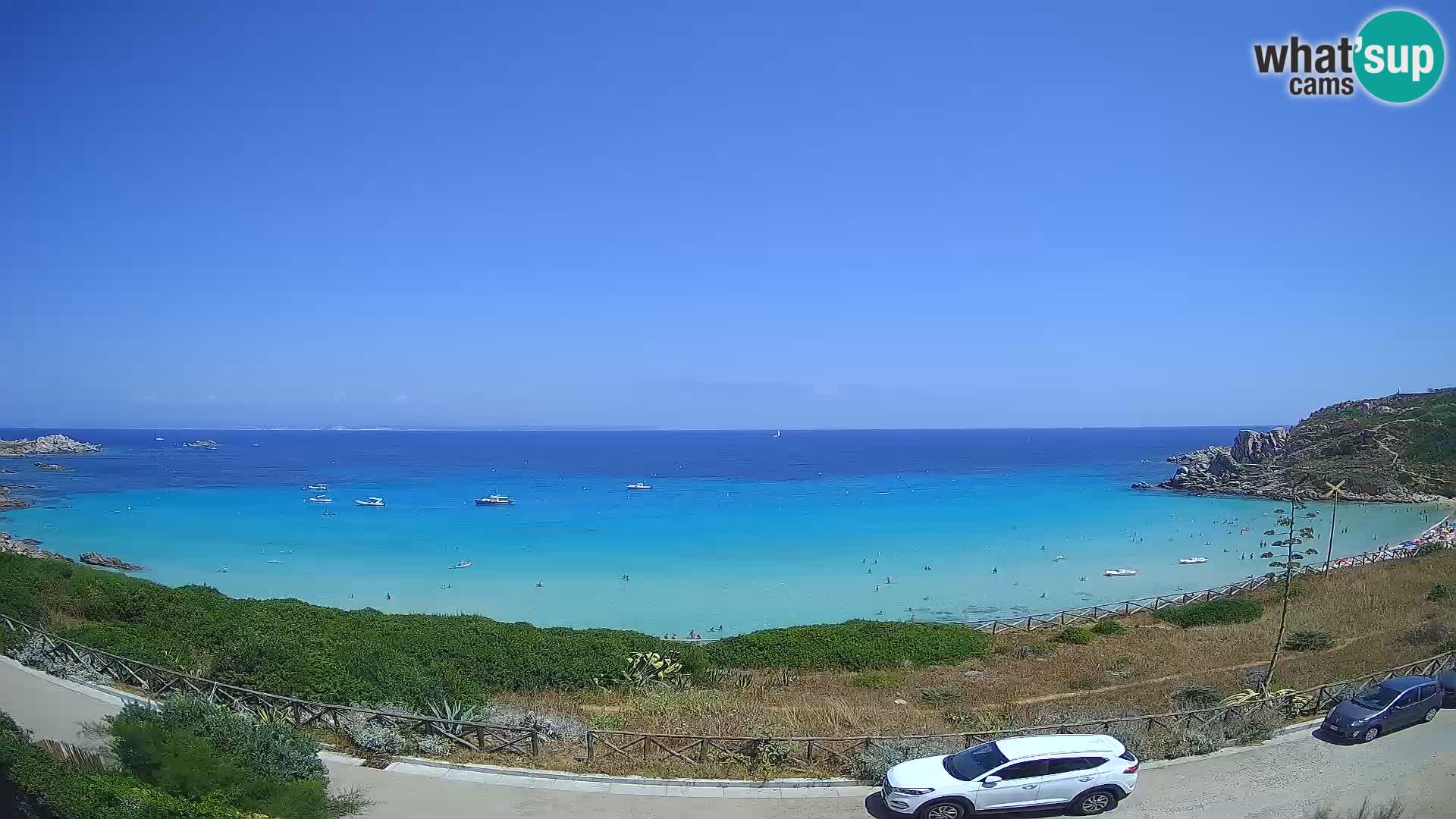 Web kamera plaže Rena Bianca – Santa Teresa Gallura – Sardinija