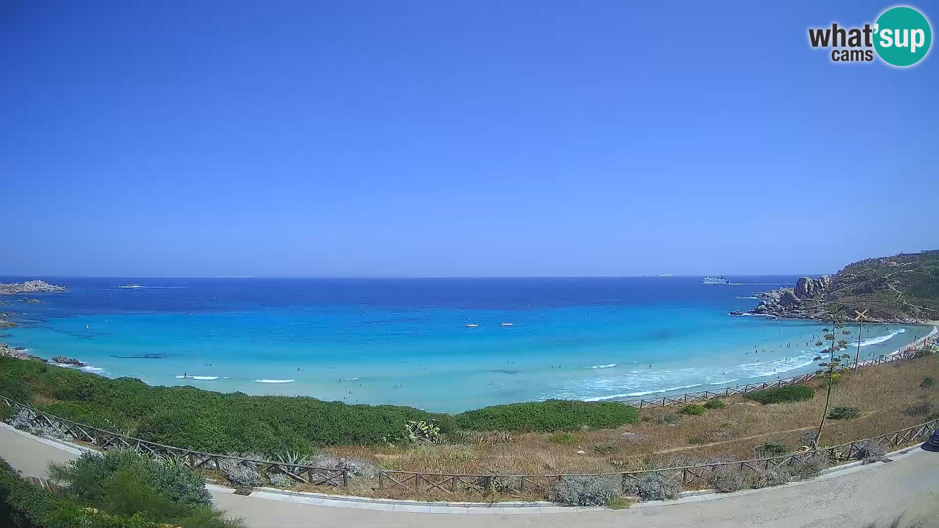 Spletna kamera plaža Rena Bianca – Santa Teresa Gallura – Sardinija