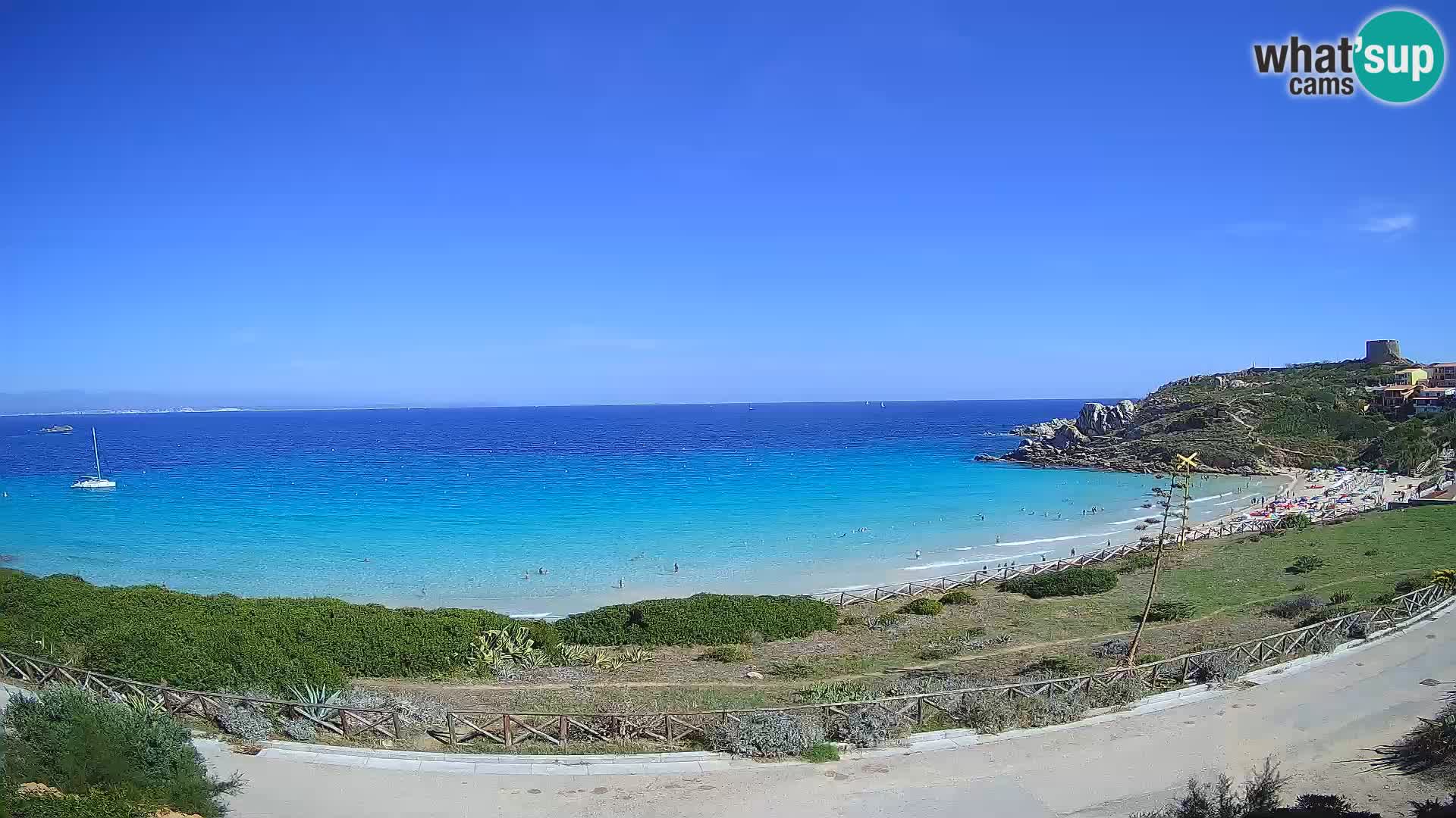 Webcam Rena Bianca beach – Spiaggia Rena Bianca – Santa Teresa Gallura – Sardinia