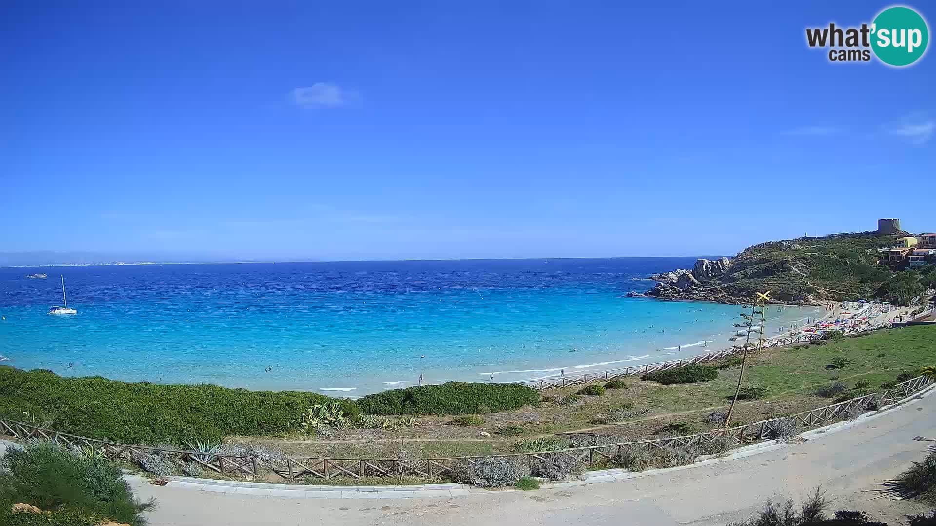 Web kamera plaže Rena Bianca – Santa Teresa Gallura – Sardinija
