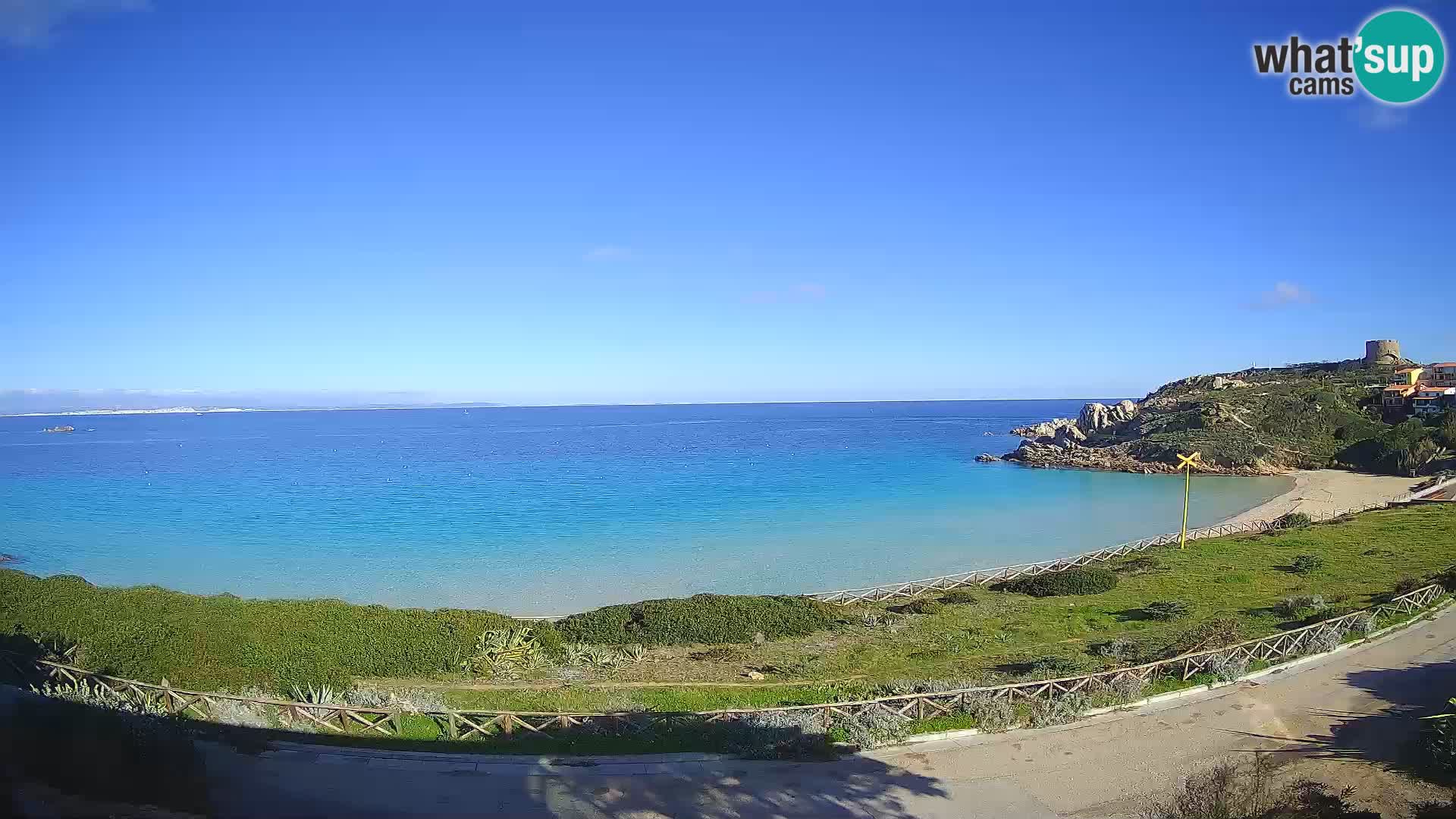 Spletna kamera plaža Rena Bianca – Santa Teresa Gallura – Sardinija