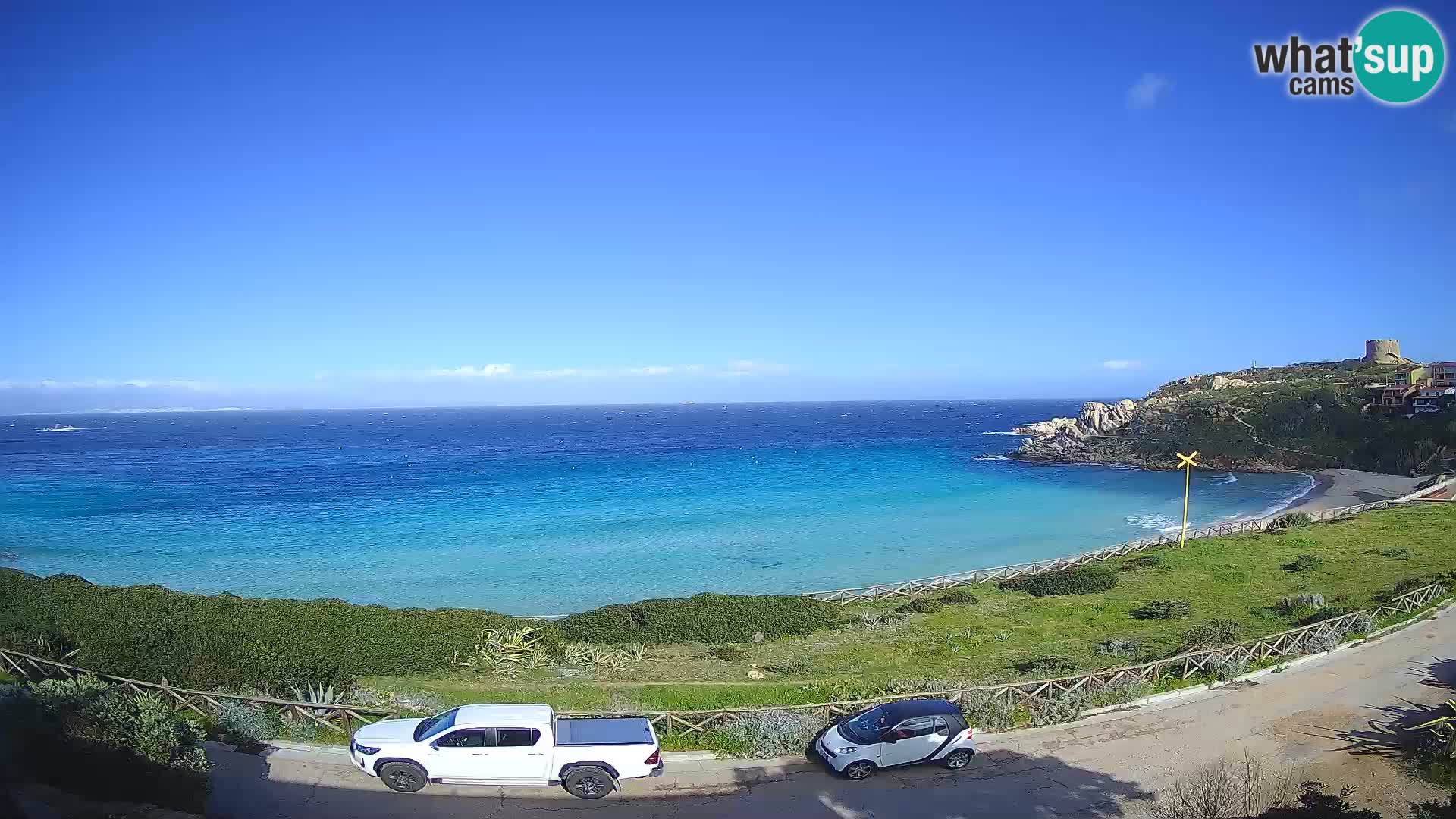 Webcam Rena Bianca beach – Spiaggia Rena Bianca – Santa Teresa Gallura – Sardinia