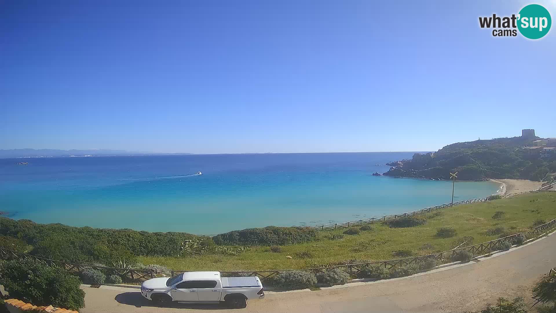 Web kamera plaže Rena Bianca – Santa Teresa Gallura – Sardinija