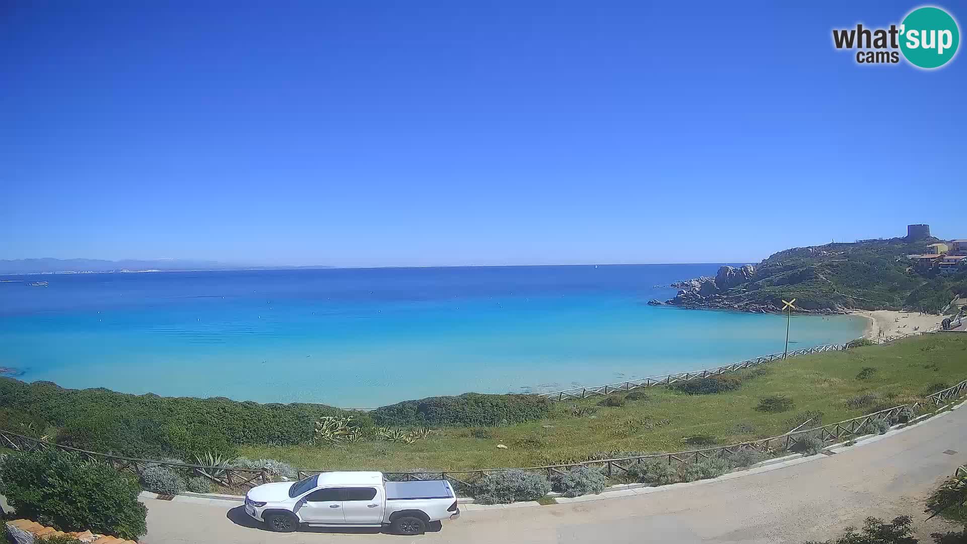 Spletna kamera plaža Rena Bianca – Santa Teresa Gallura – Sardinija