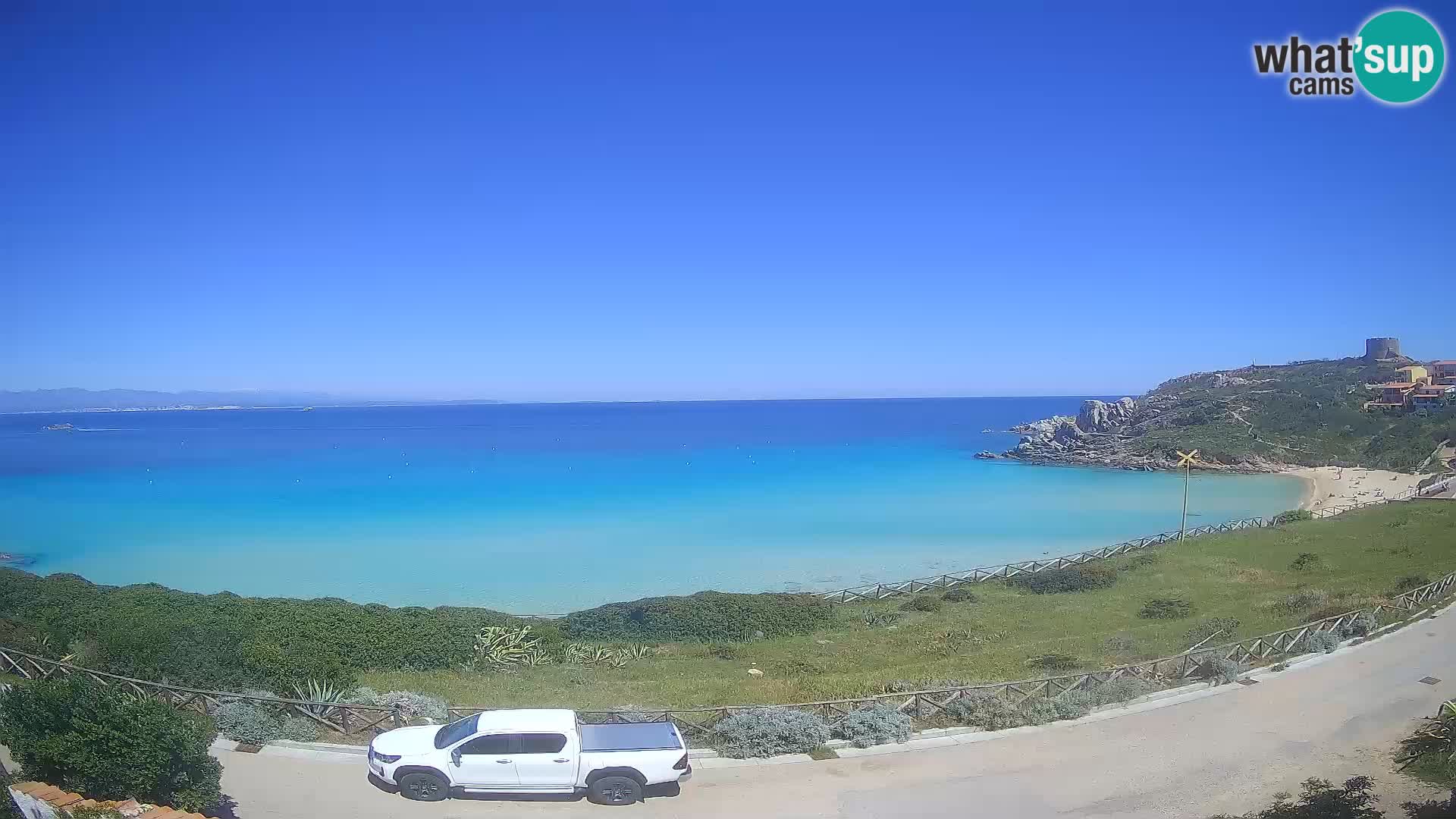 Spletna kamera plaža Rena Bianca – Santa Teresa Gallura – Sardinija