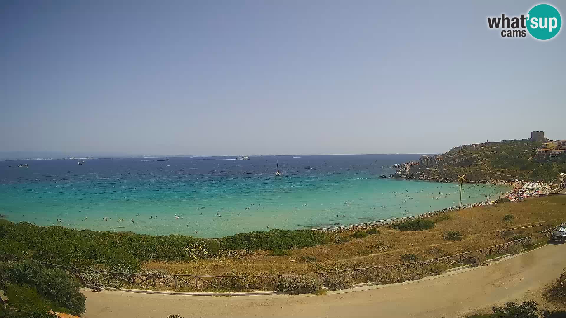 Webcam Rena Bianca beach – Spiaggia Rena Bianca – Santa Teresa Gallura – Sardinia