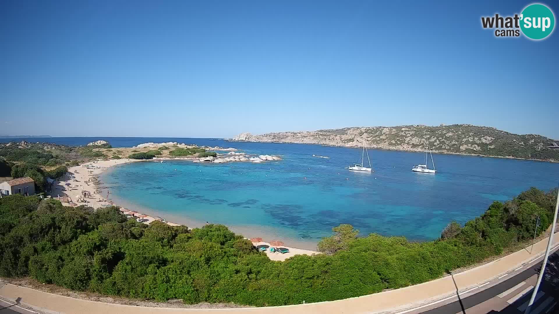 Webcam Rena di Levante – Live View from Capo Testa