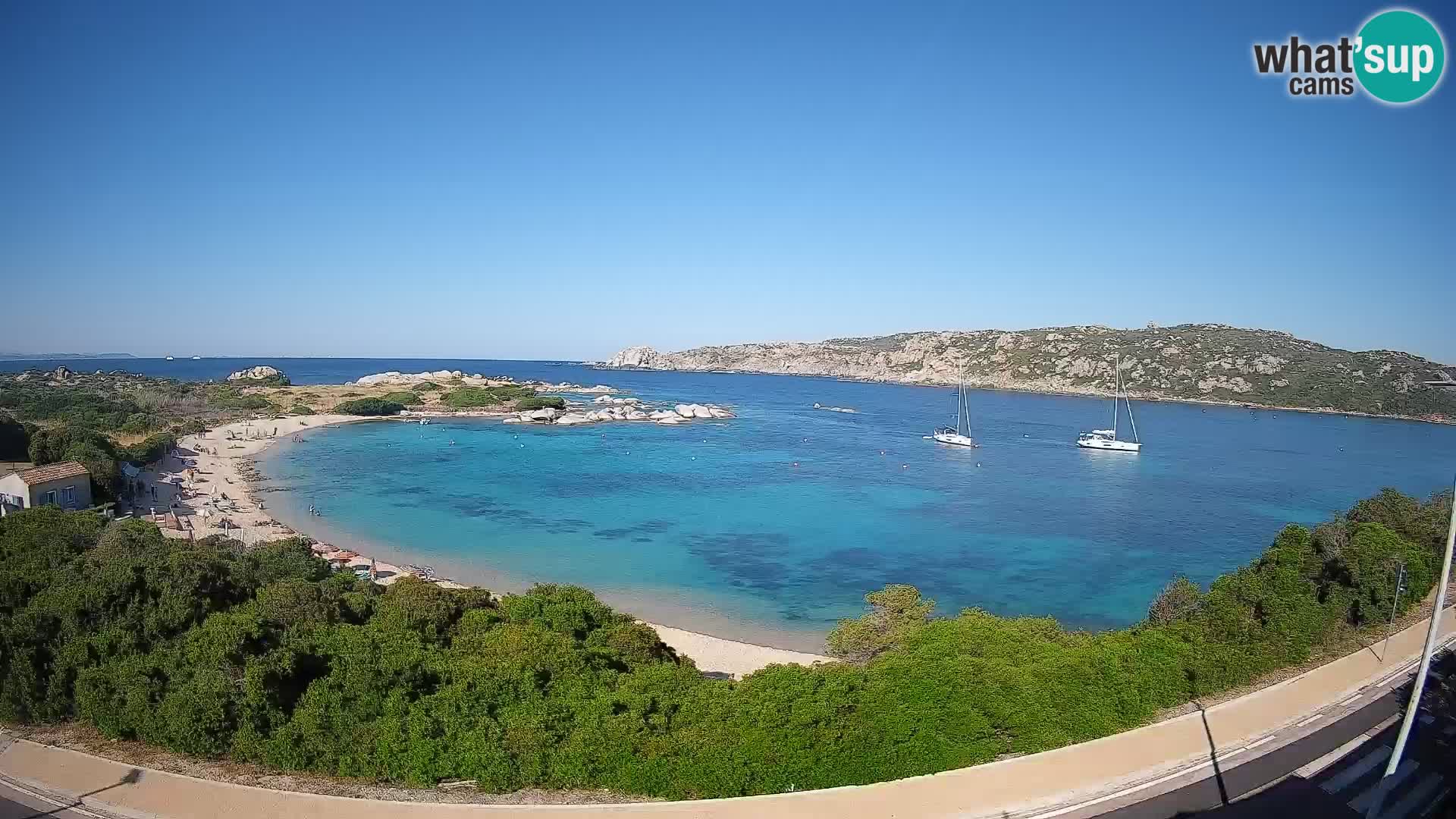Spletna kamera Rena di Levante – Pogled v živo na Capo Testa